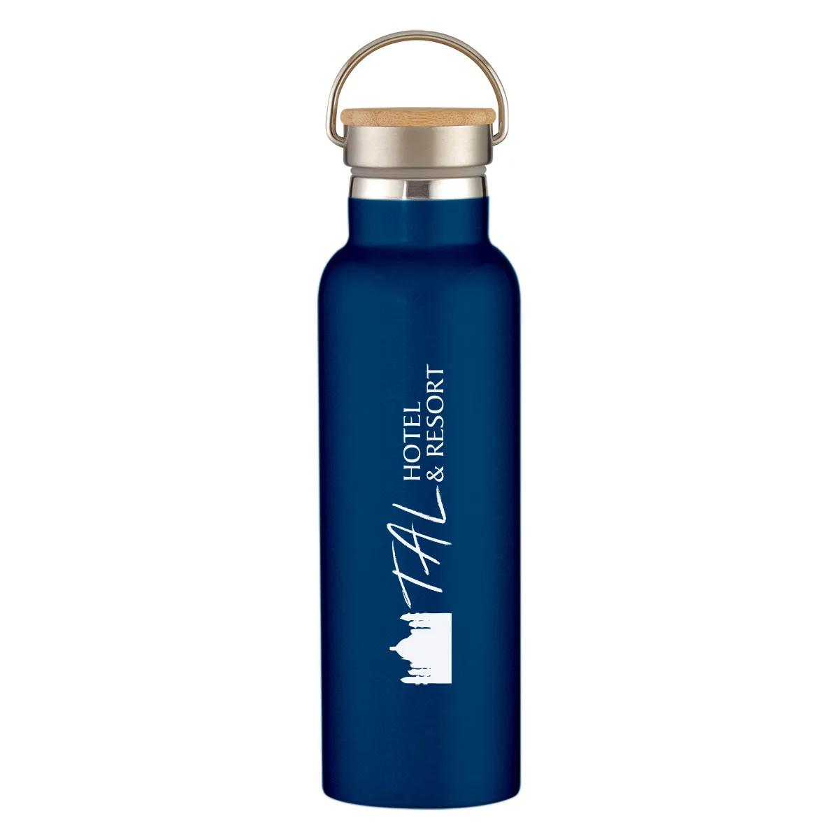 21 Oz. Liberty Stainless Steel Bottle With Wood Lid 1 of 9