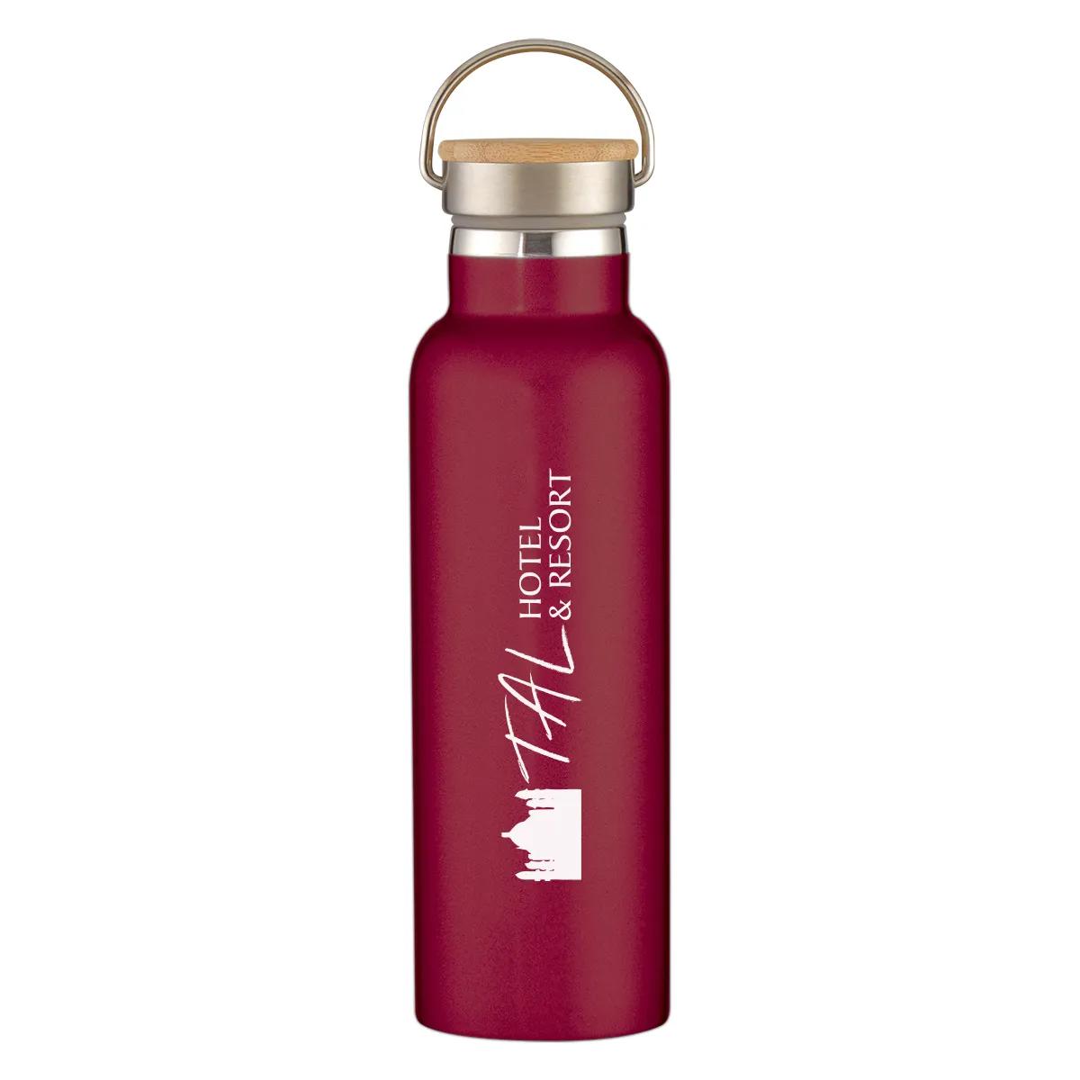 21 Oz. Liberty Stainless Steel Bottle With Wood Lid 2 of 9