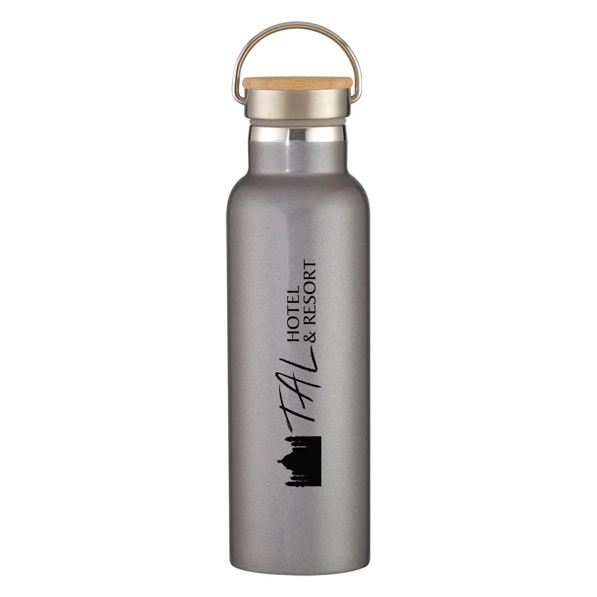 21 Oz. Liberty Stainless Steel Bottle With Wood Lid 9 of 9