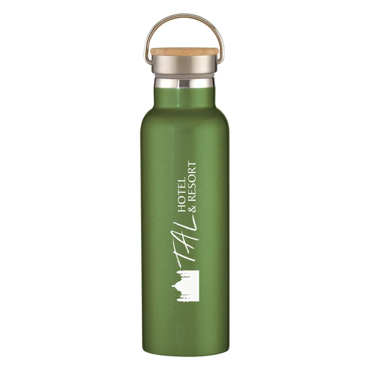 21 Oz. Liberty Stainless Steel Bottle With Wood Lid 3 of 9