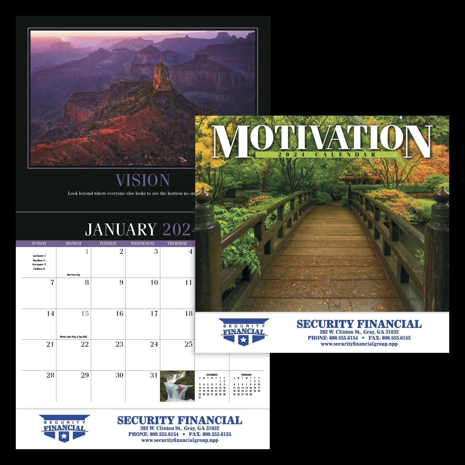 Motivation Appointment Calendar (Motivational Quotes) - Stapled 14 of 62