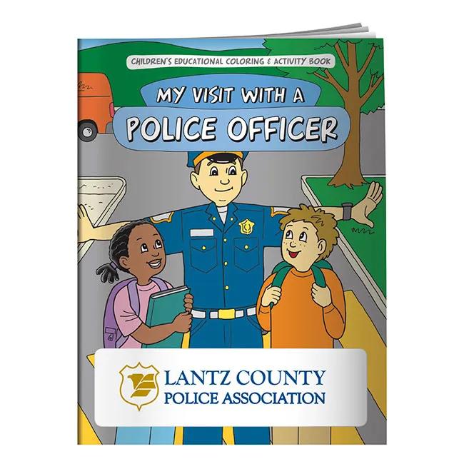 Coloring Book: My Visit with a Police Officer 2 of 4