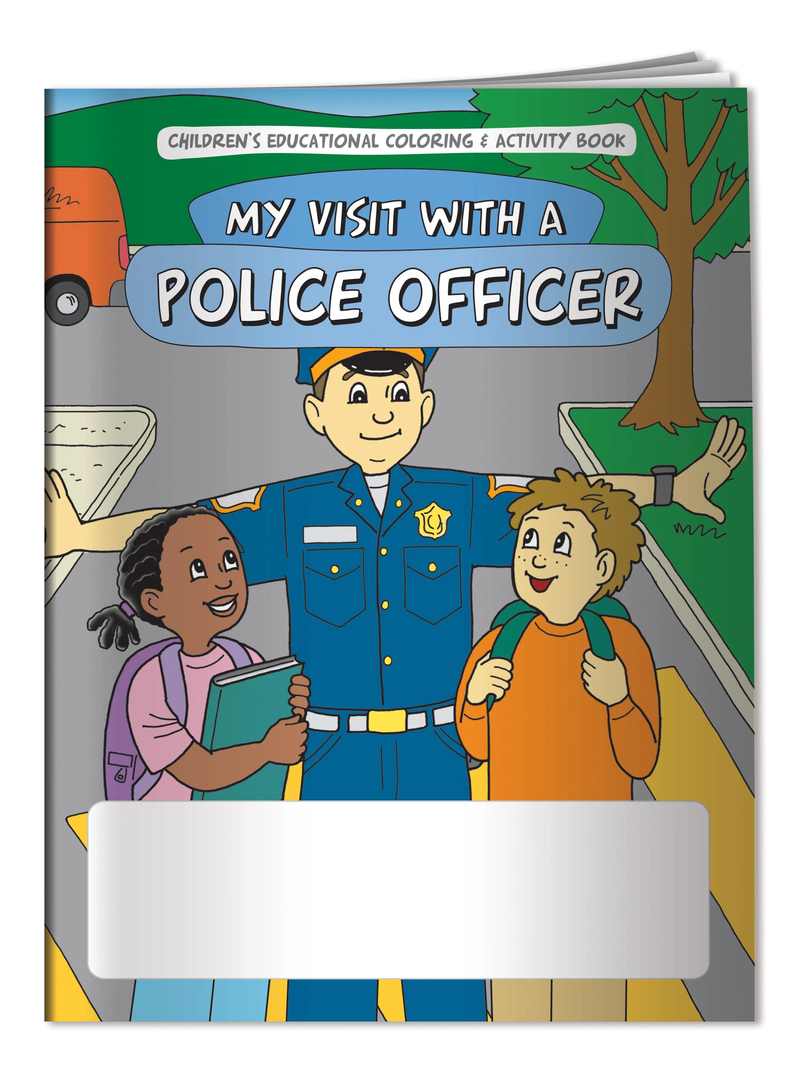 Coloring Book: My Visit with a Police Officer 1 of 4