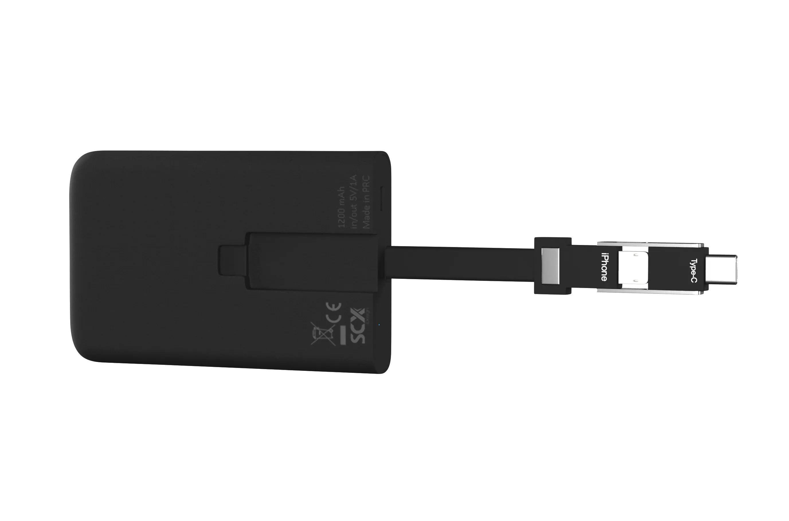 SCX Design™ Power Bank Emergency 1200 mAh 4 of 14