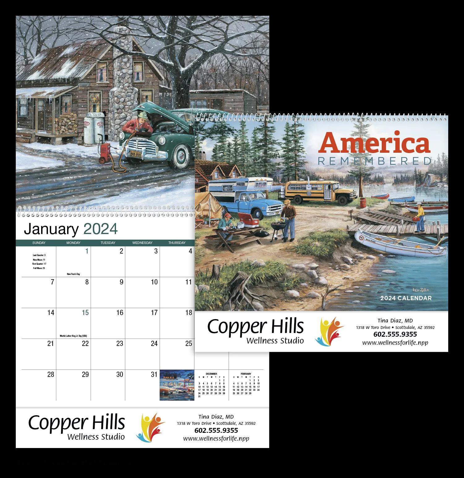 America Remembered Appointment Calendar - Spiral 35 of 47