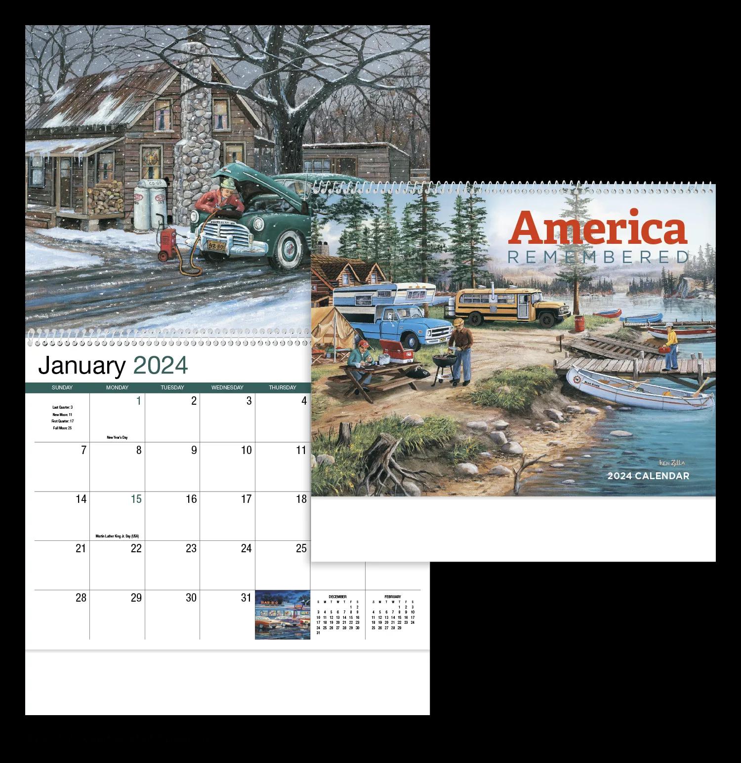 America Remembered Appointment Calendar - Spiral 4 of 47