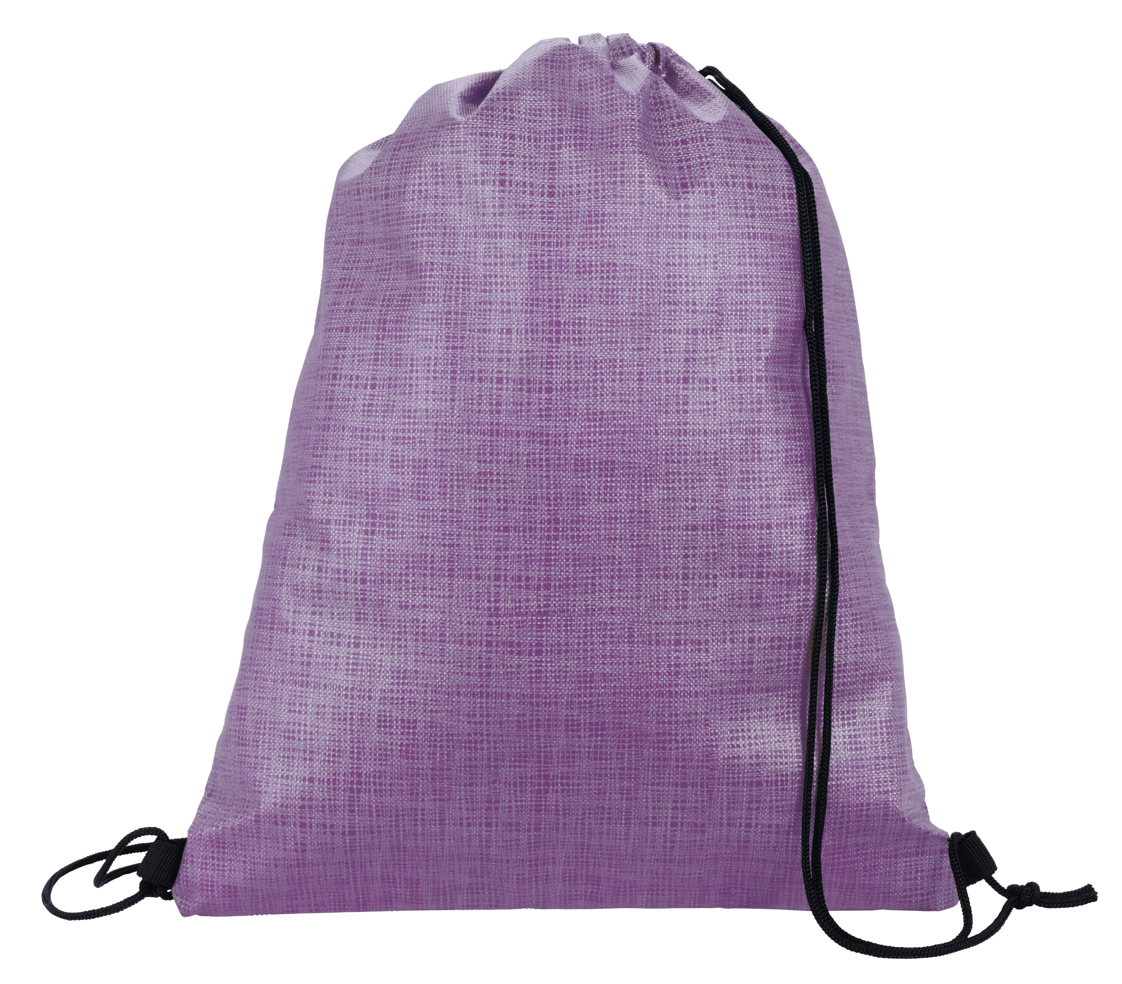 Non-Woven Shimmer Drawstring Backpack 3 of 19