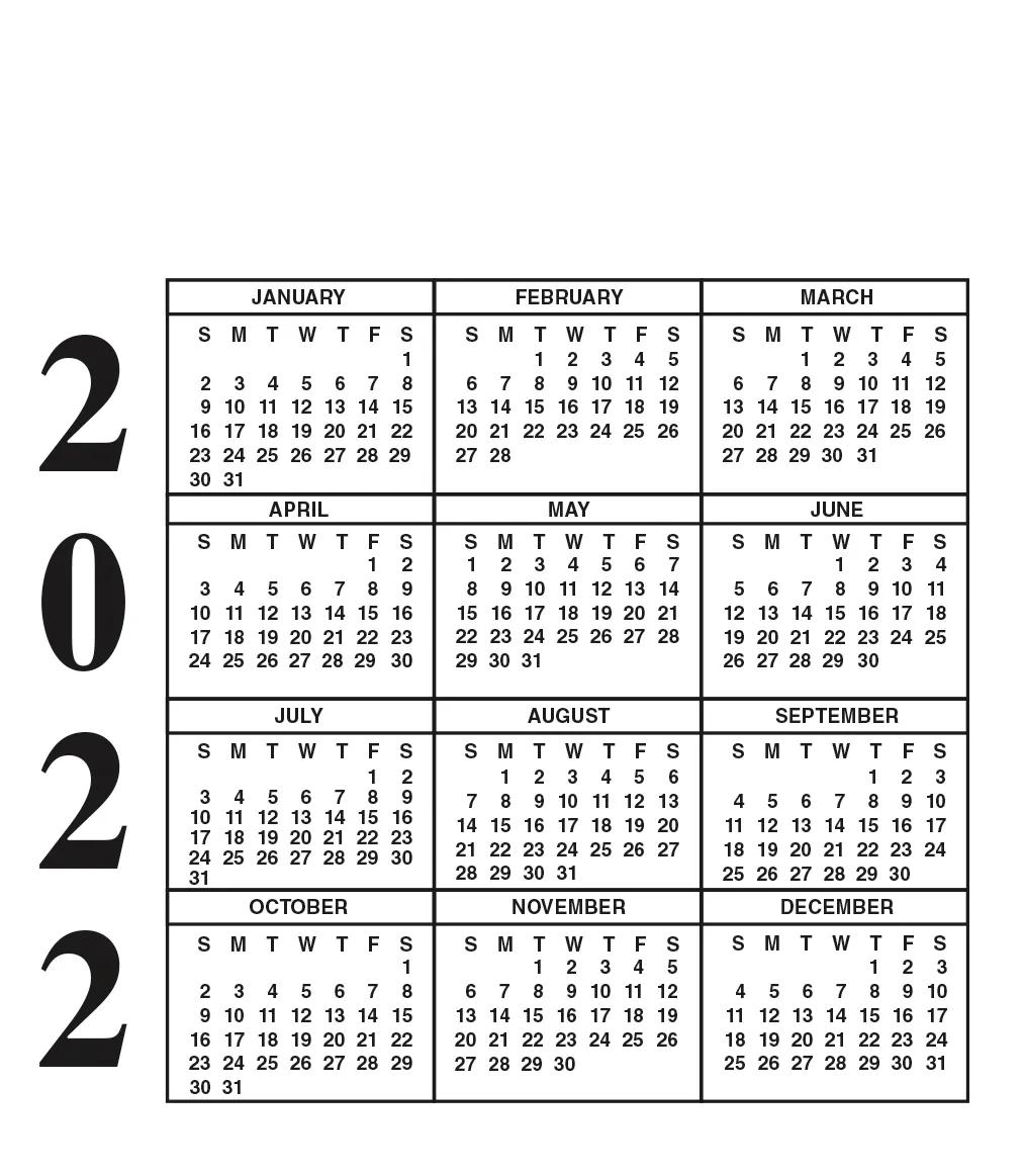 20 Mil Calendar Magnet 3 of 10