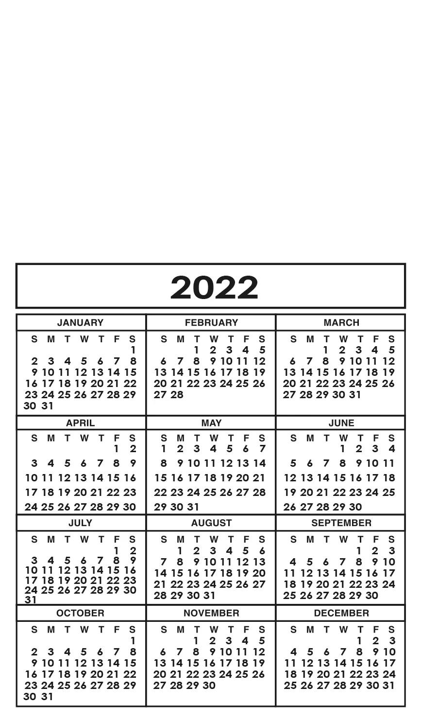 20 Mil Calendar Magnet 2 of 10