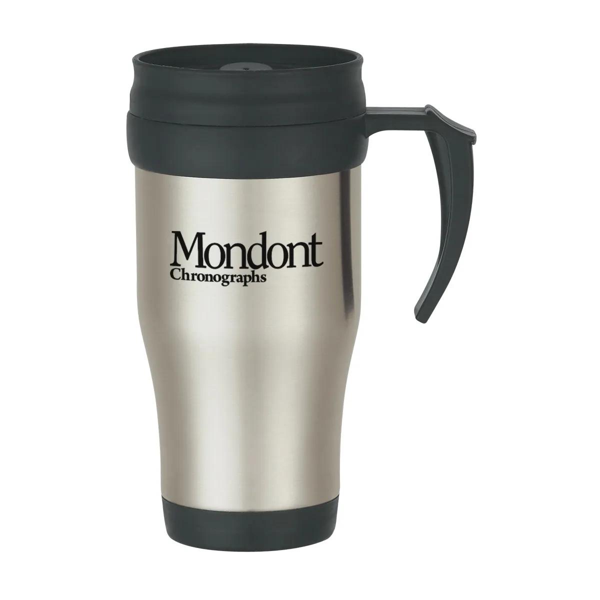 16 Oz. Stainless Steel Slide Action Travel Mug 1 of 1