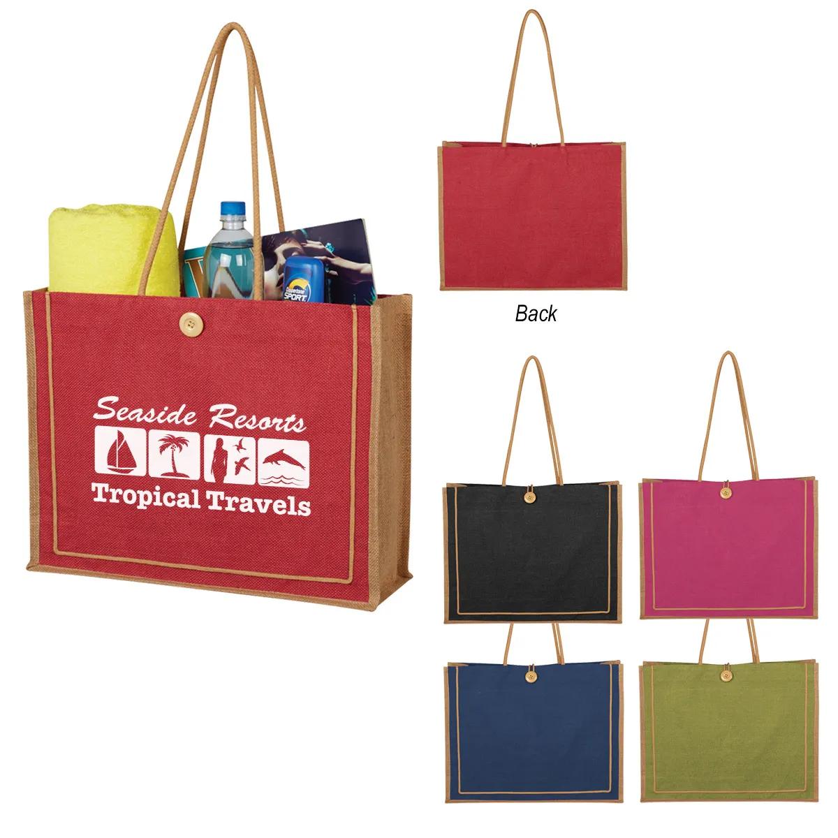 Paradise Jute Tote Bag 5 of 5