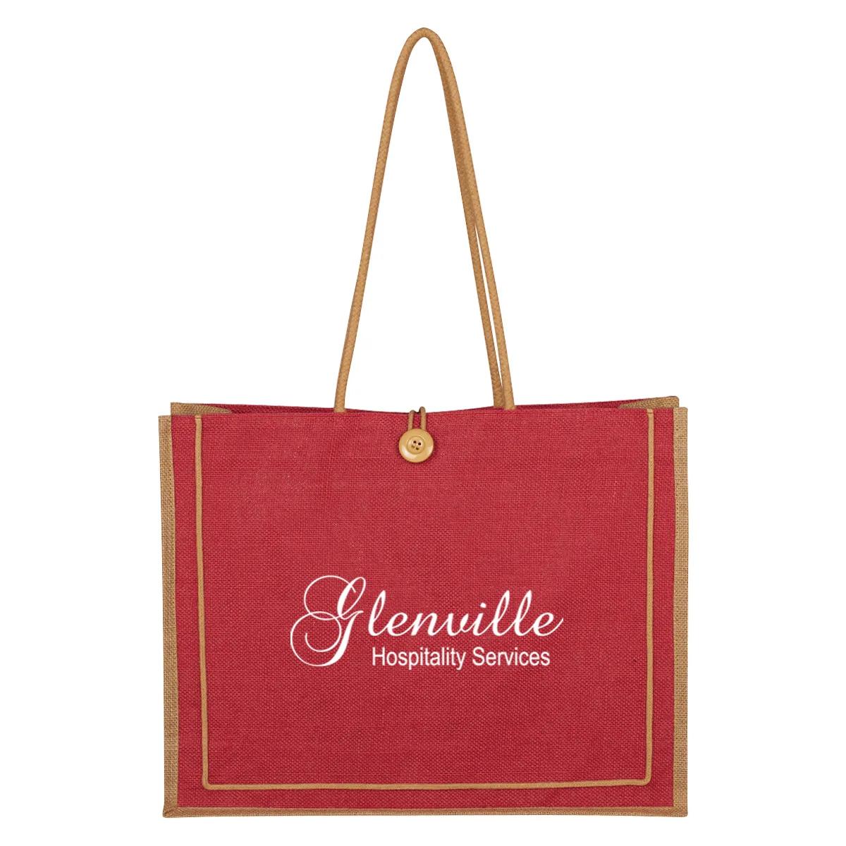 Paradise Jute Tote Bag 4 of 5