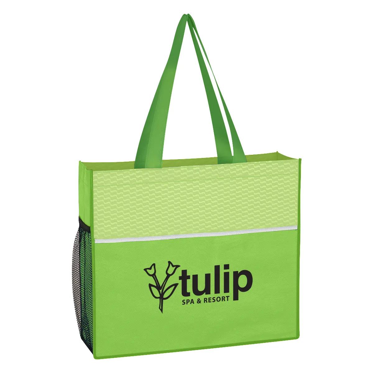 Non-Woven Wave Design Tote Bag 3 of 7