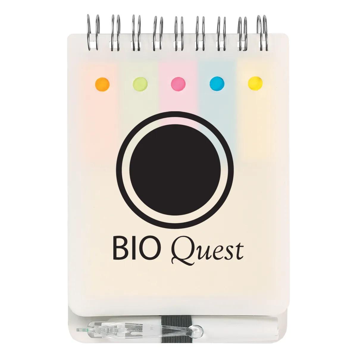 Spiral Jotter With Sticky Notes, Flags & Pen 2 of 3