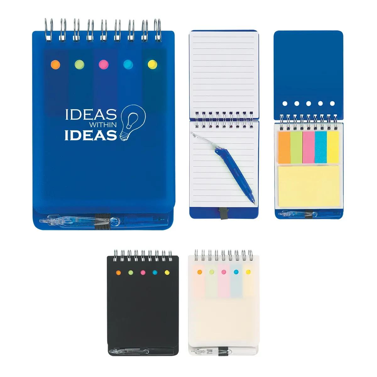 Spiral Jotter With Sticky Notes, Flags & Pen 3 of 3
