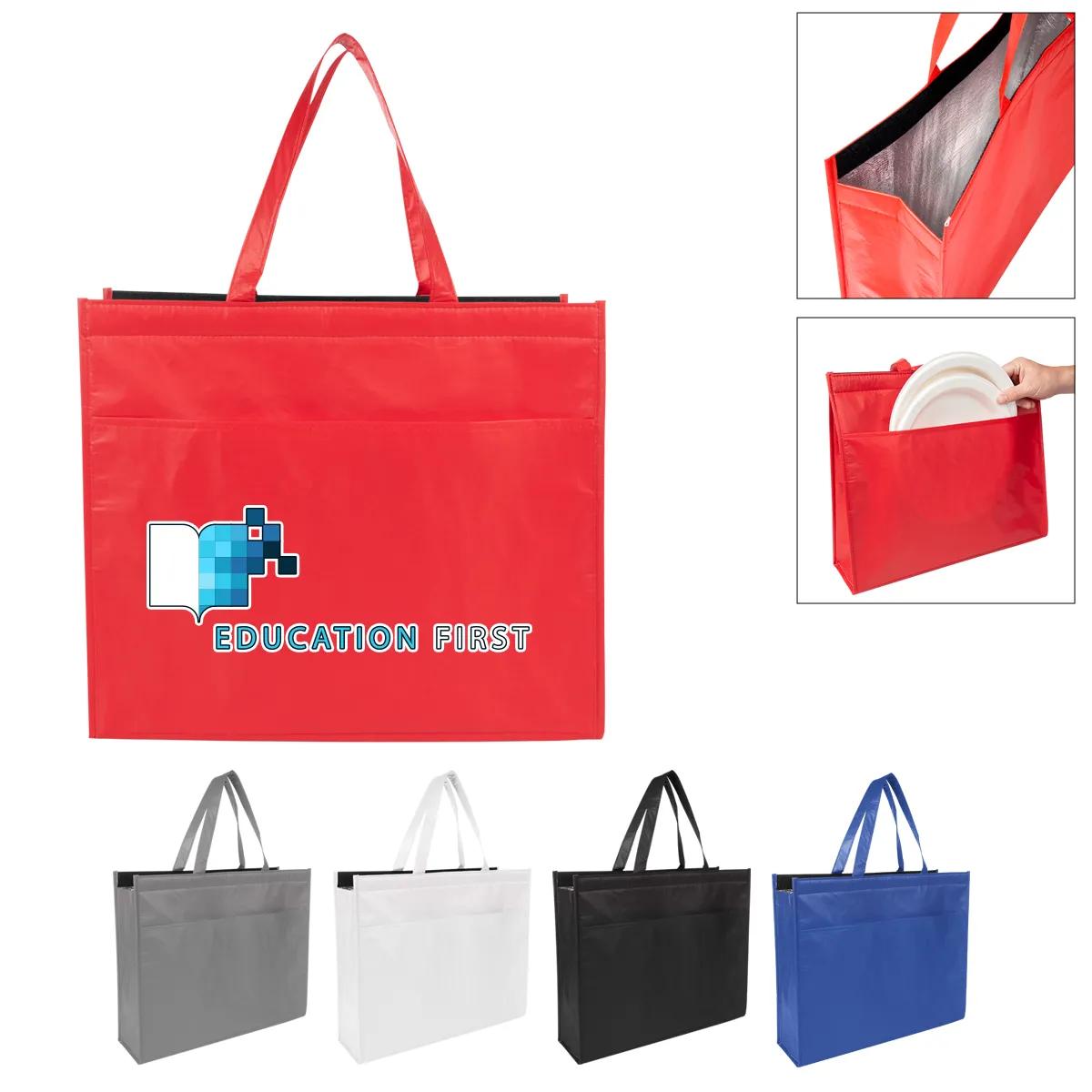 Matte Cooler Tote Bag With 100% RPET Material 2 of 5