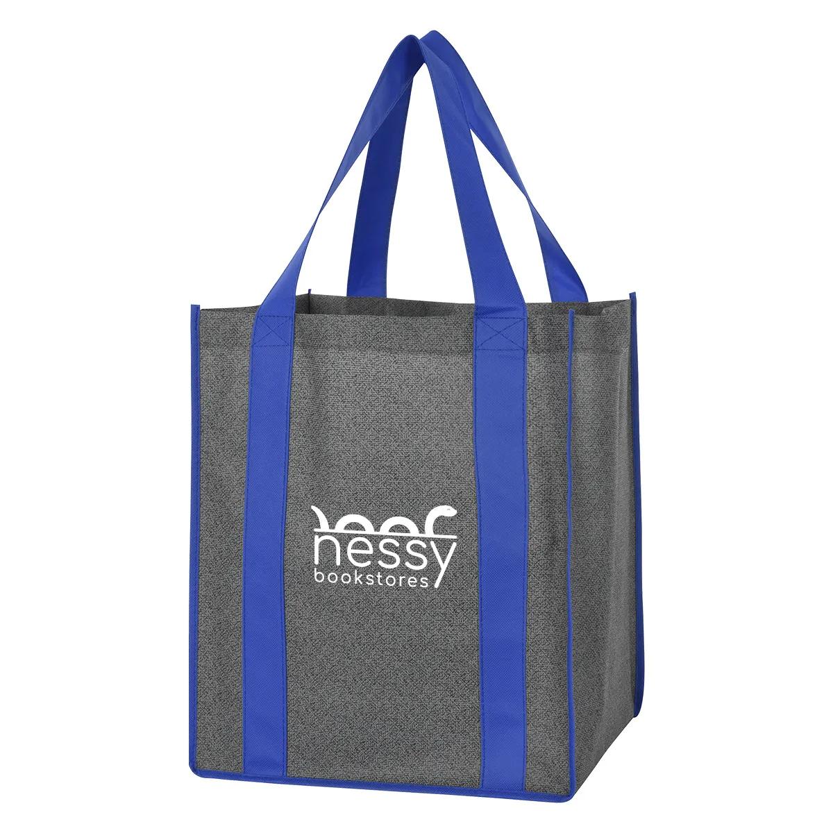 Heathered Non-Woven Shopper Tote Bag 2 of 4