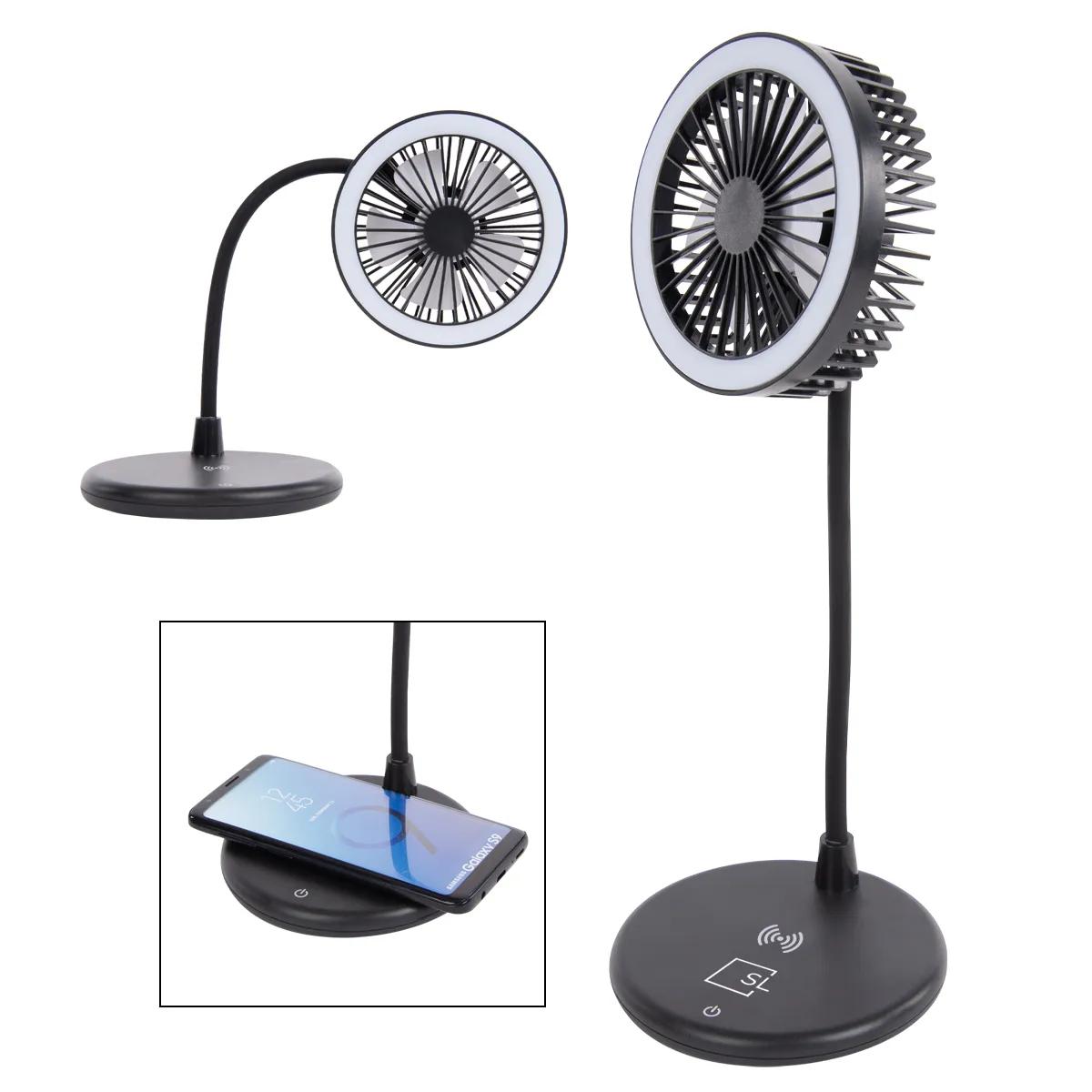 Desktop Fan With Ring Light & Wireless Charger 1 of 1