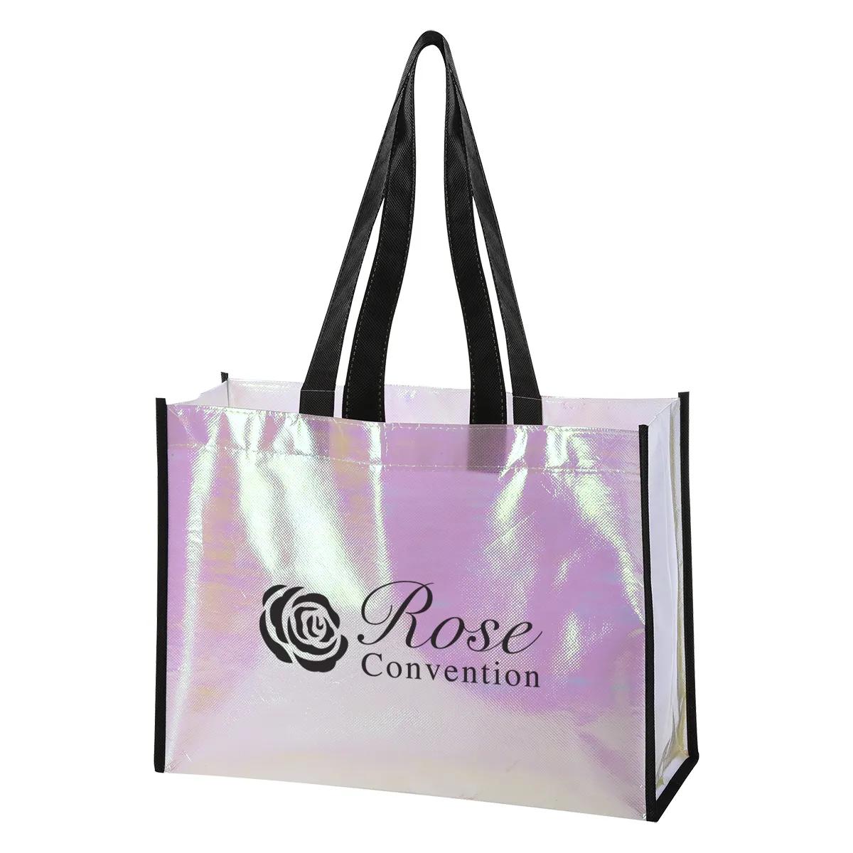 Mini Pearl Laminated Non-Woven Tote Bag