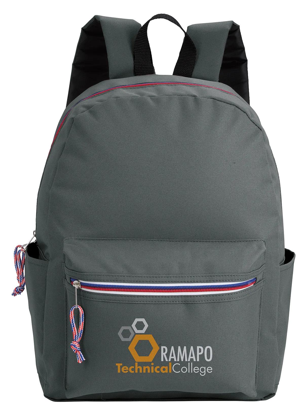 Tri-Color Zipper Backpack 1 of 28