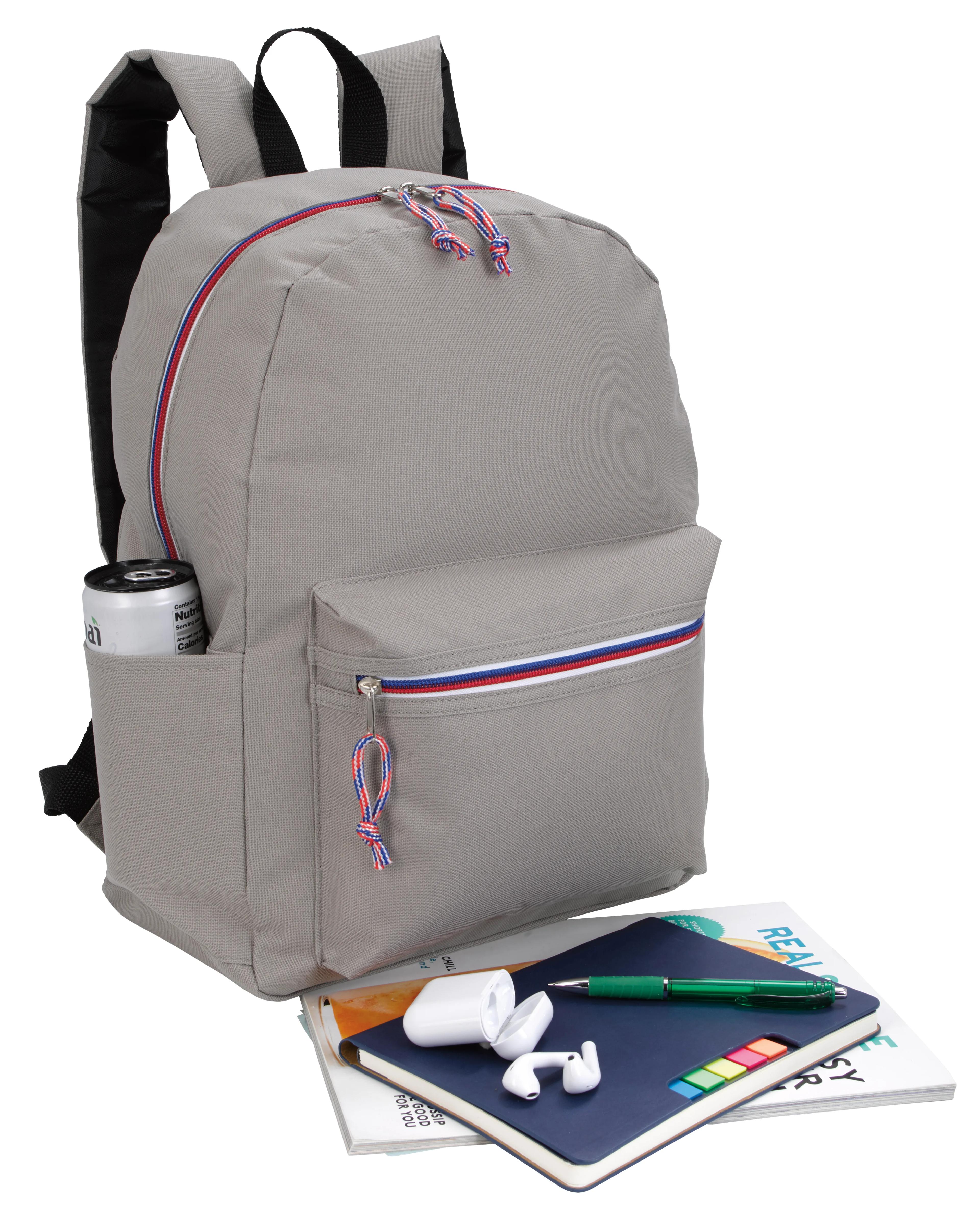 Tri-Color Zipper Backpack 26 of 28