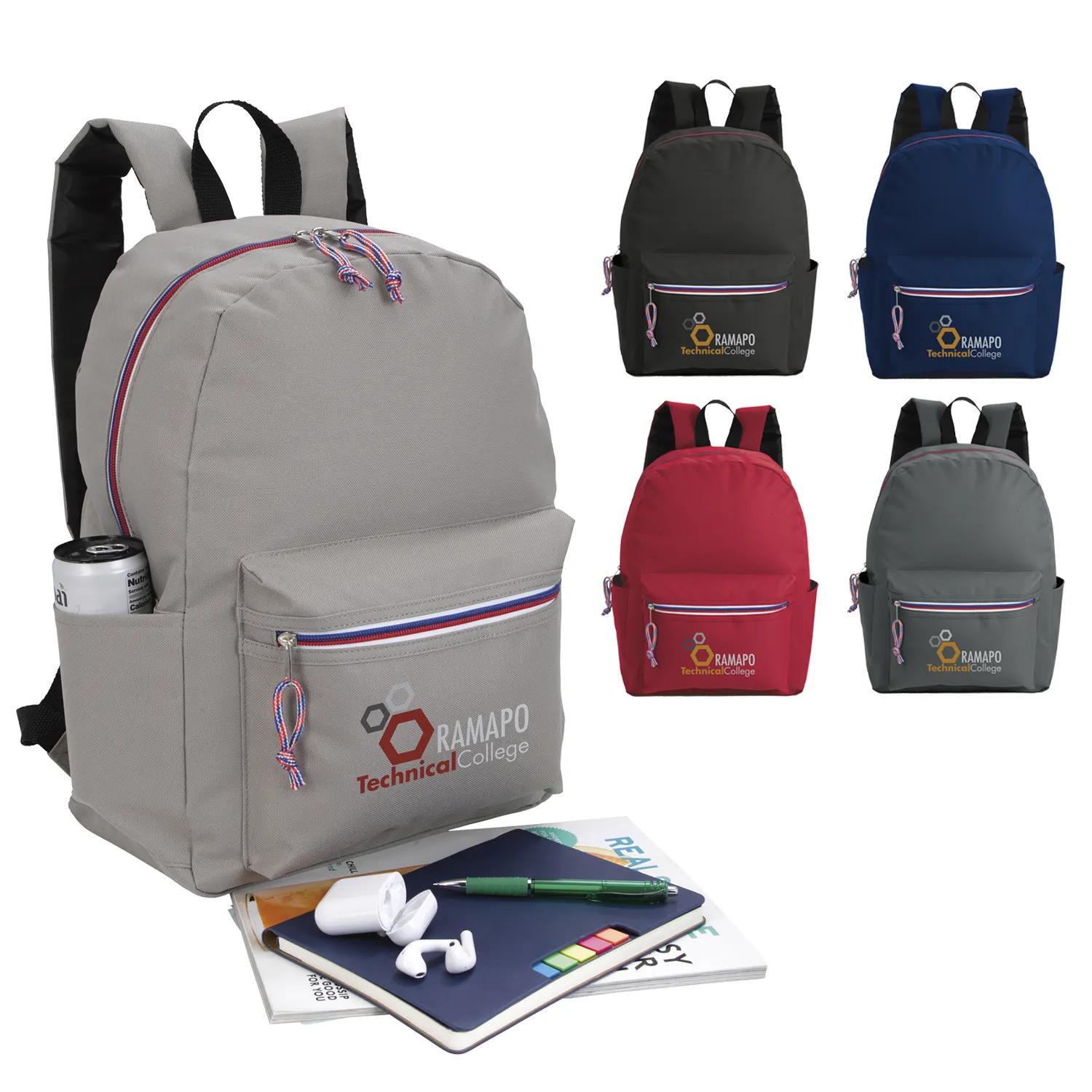 Tri-Color Zipper Backpack 6 of 28