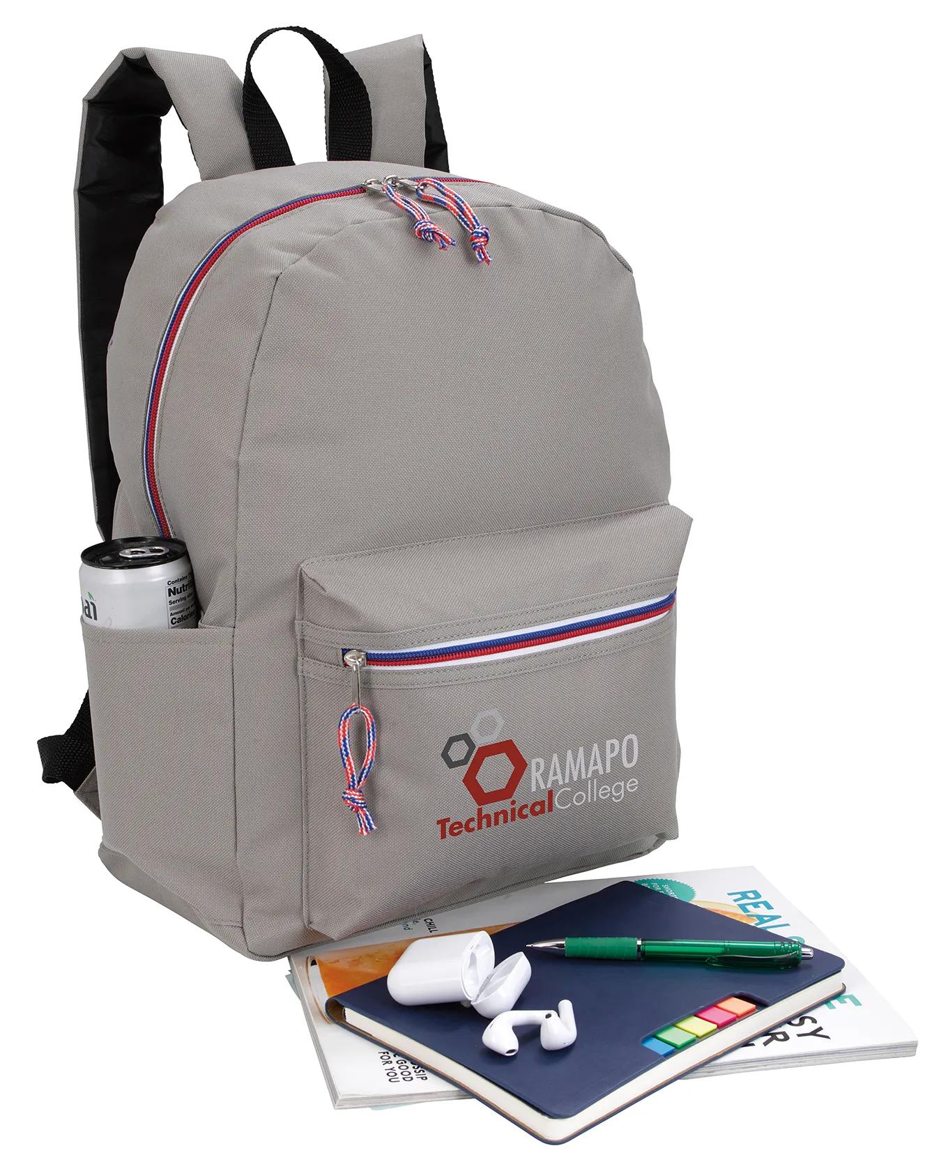 Tri-Color Zipper Backpack 13 of 28
