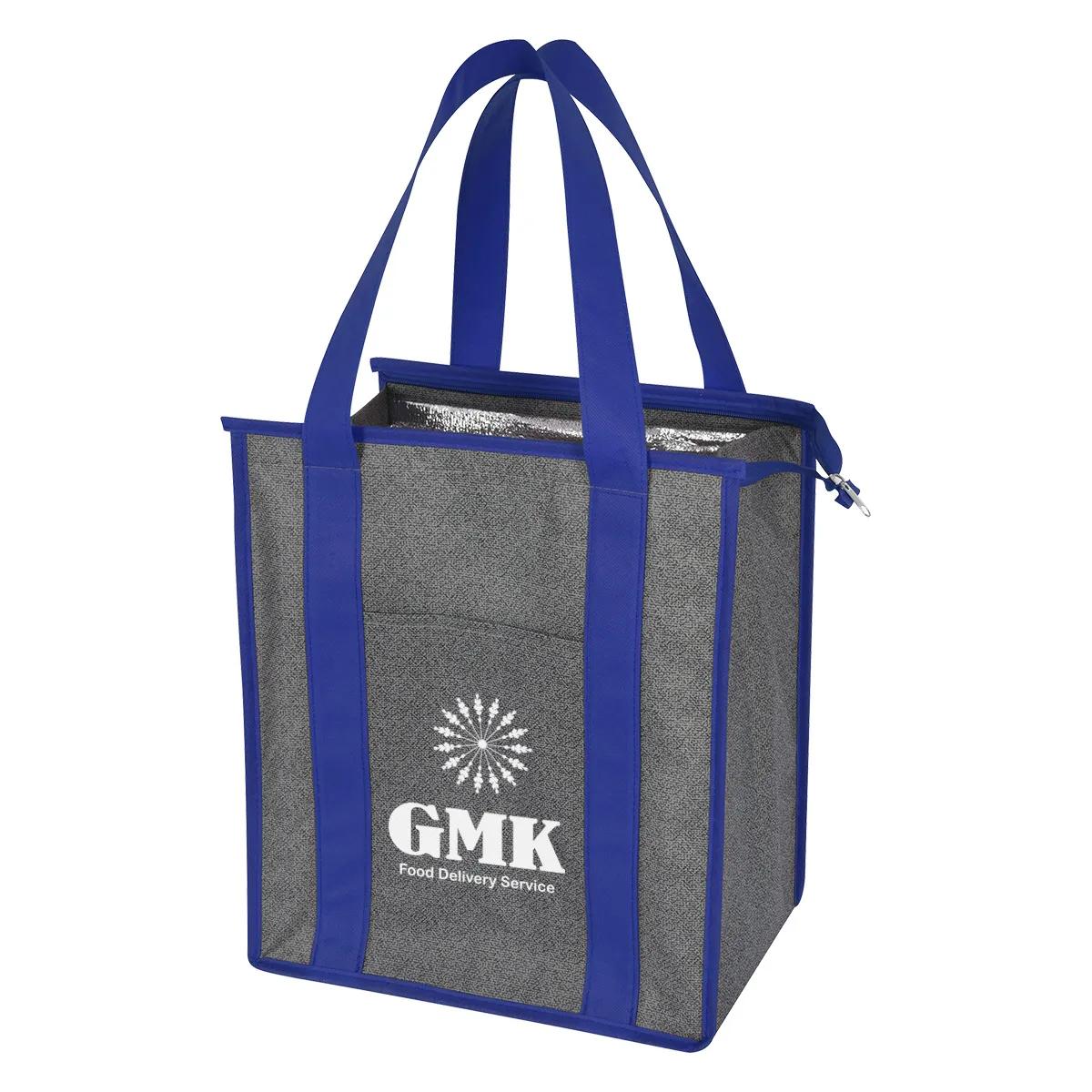 HEATHERED NON-WOVEN COOLER TOTE BAG 5 of 5