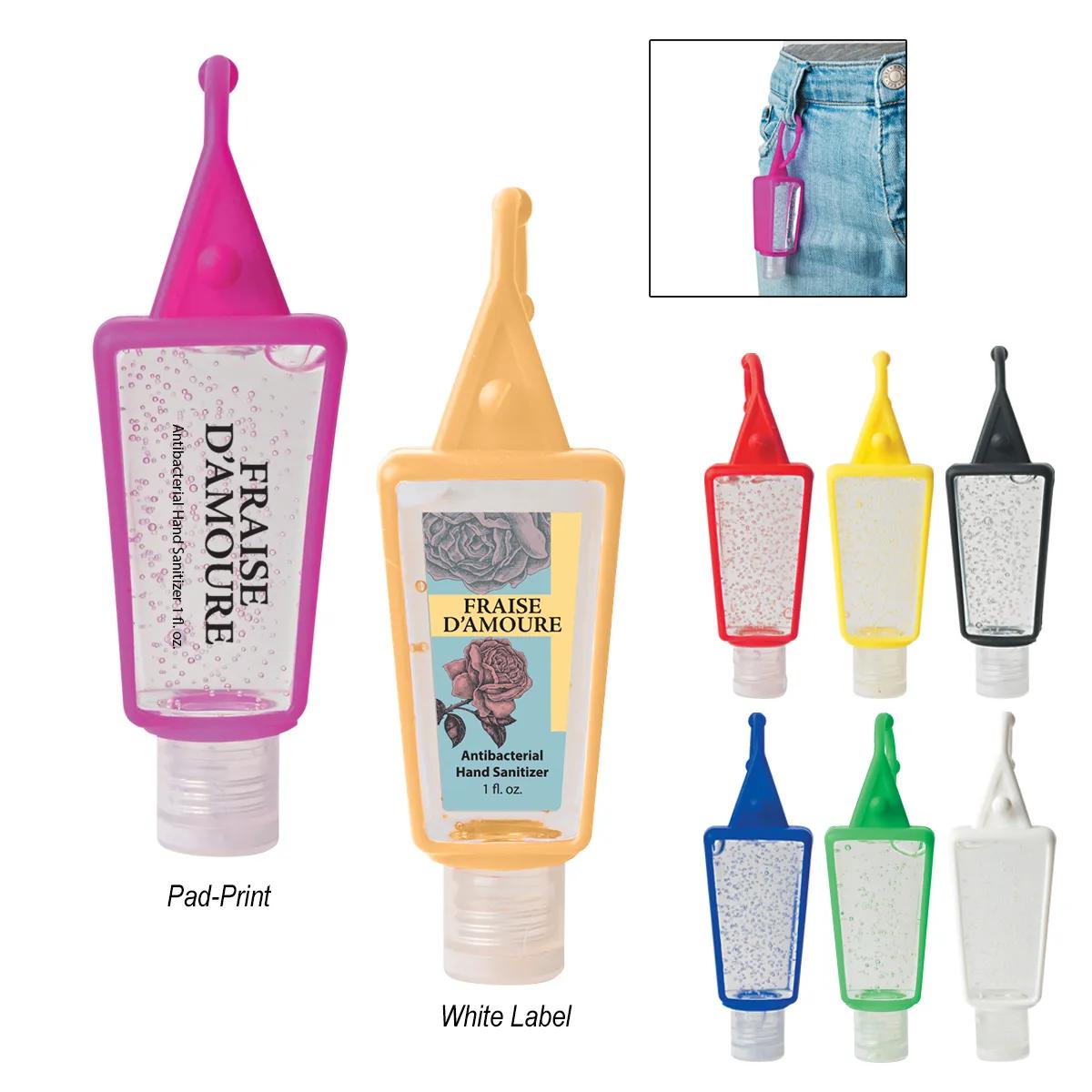 1 Oz. Hand Sanitizer In Silicone Holder 1 of 8