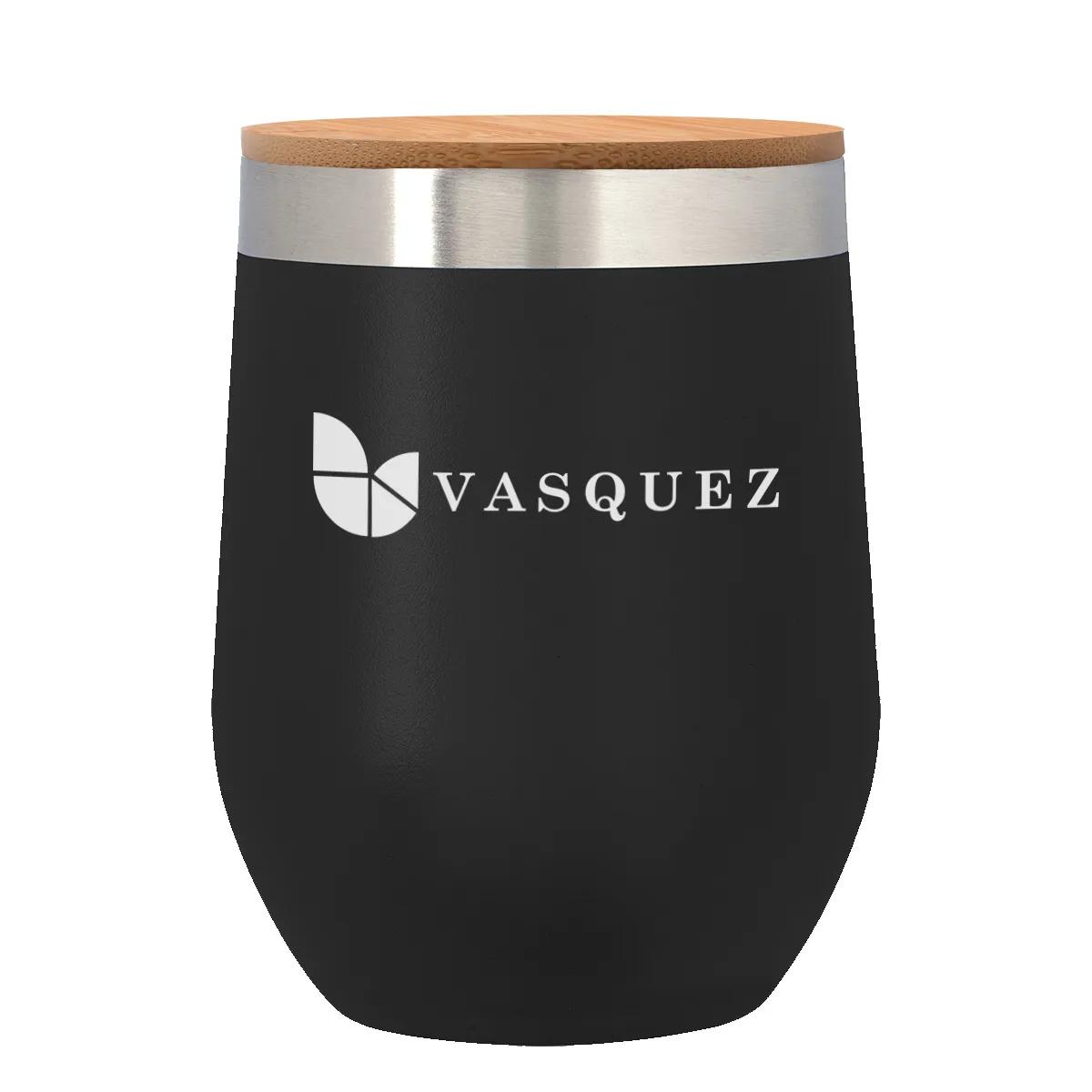 12 Oz. Vinay Stemless Wine Glass With Bamboo Lid 7 of 7