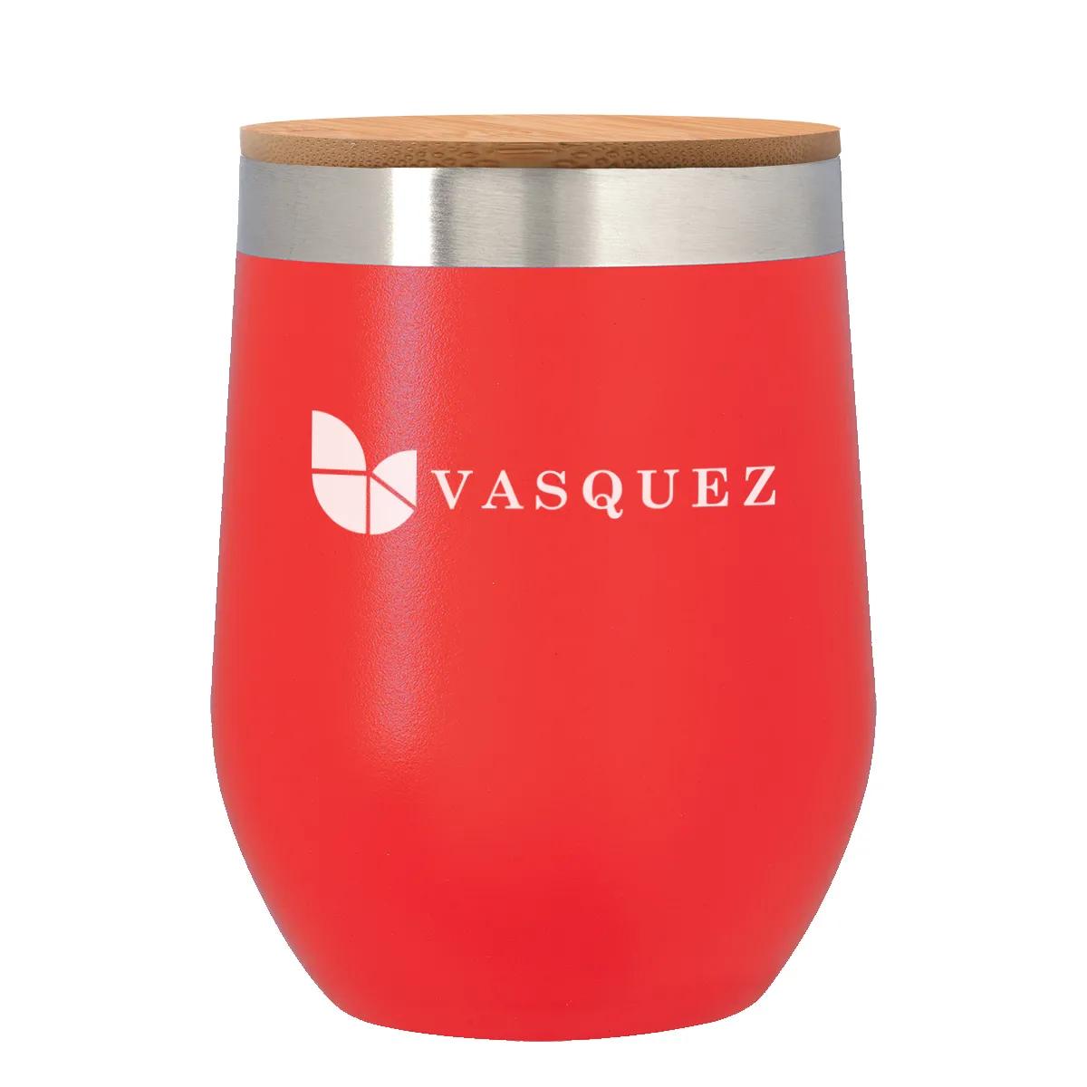 12 Oz. Vinay Stemless Wine Glass With Bamboo Lid 5 of 7