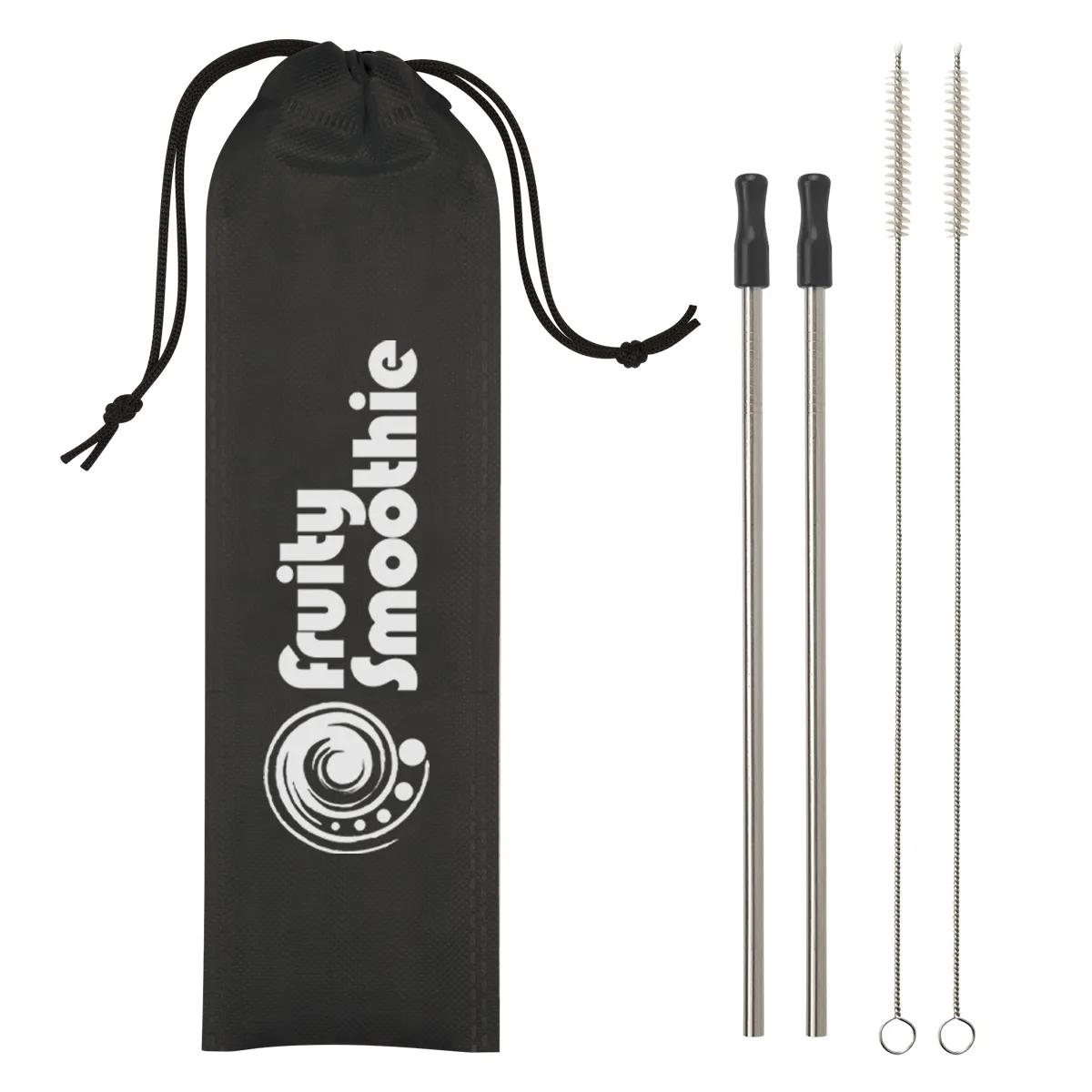 2-Pack Stainless Steel Straw Kit