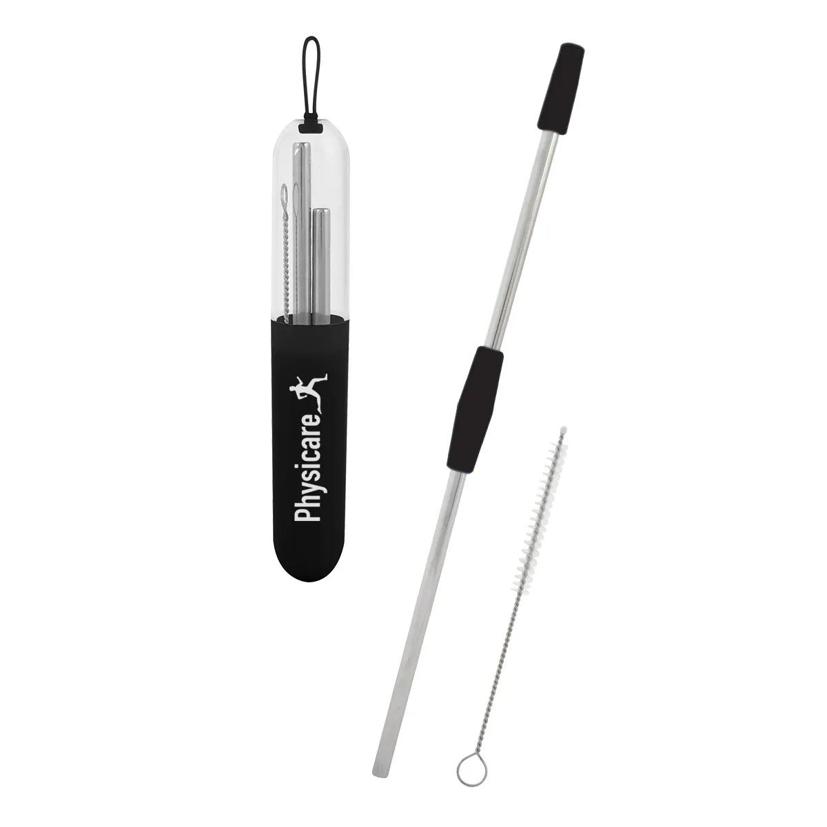 2-Piece Stainless Steel Straw Kit 1 of 4