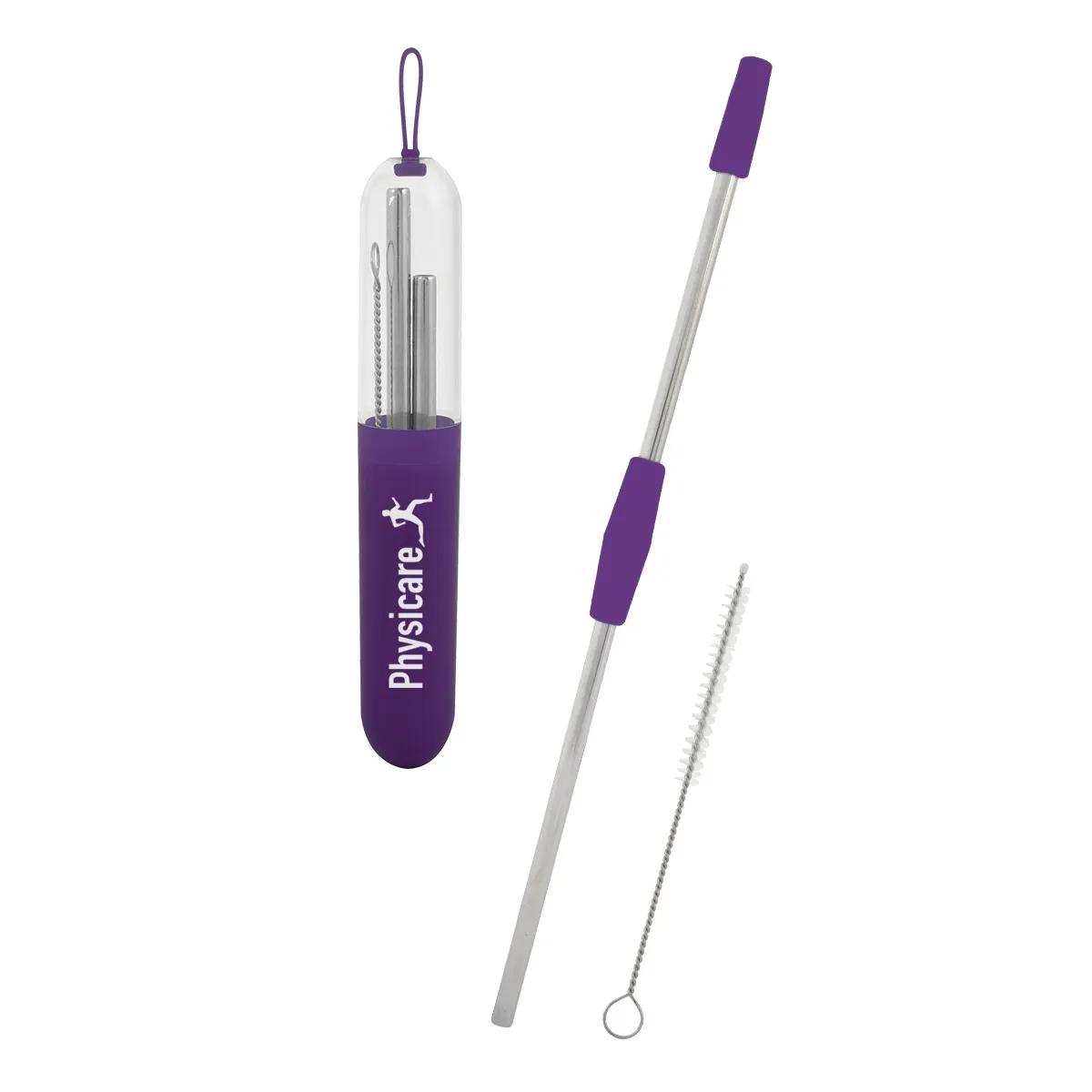2-Piece Stainless Steel Straw Kit 4 of 4