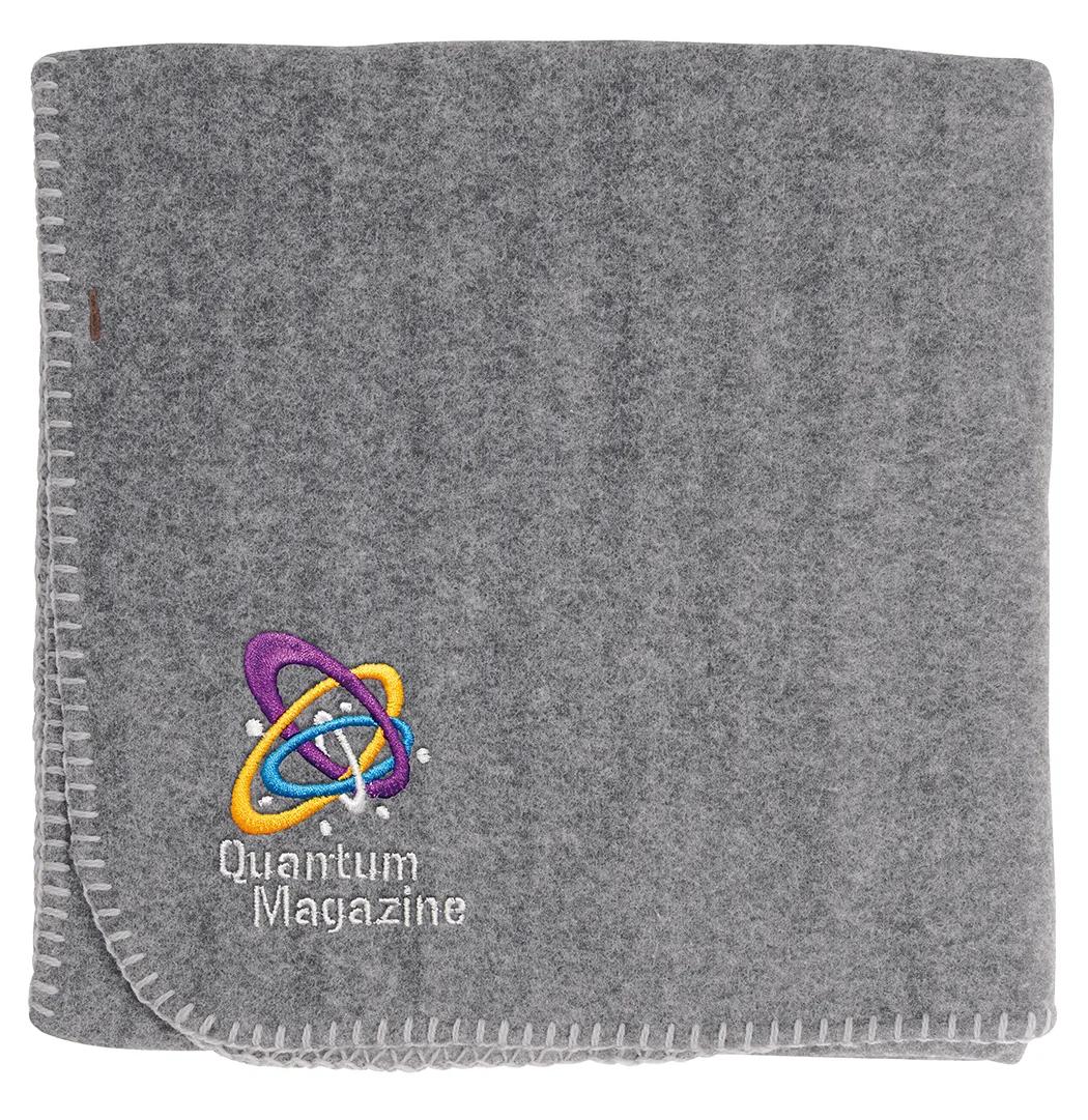 Heathered Shawl Blanket with Button 7 of 25