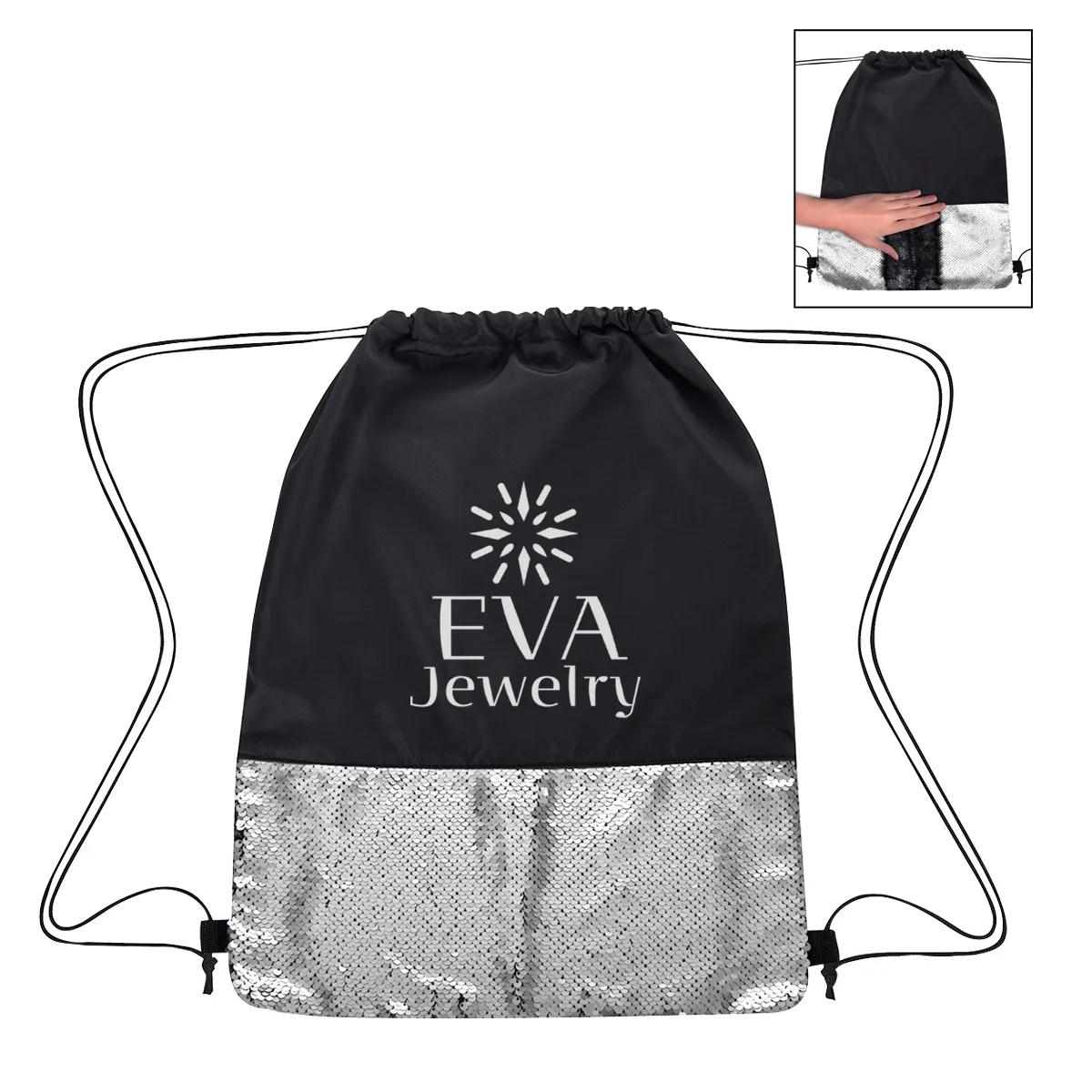 Flip Sequin Drawstring Bag