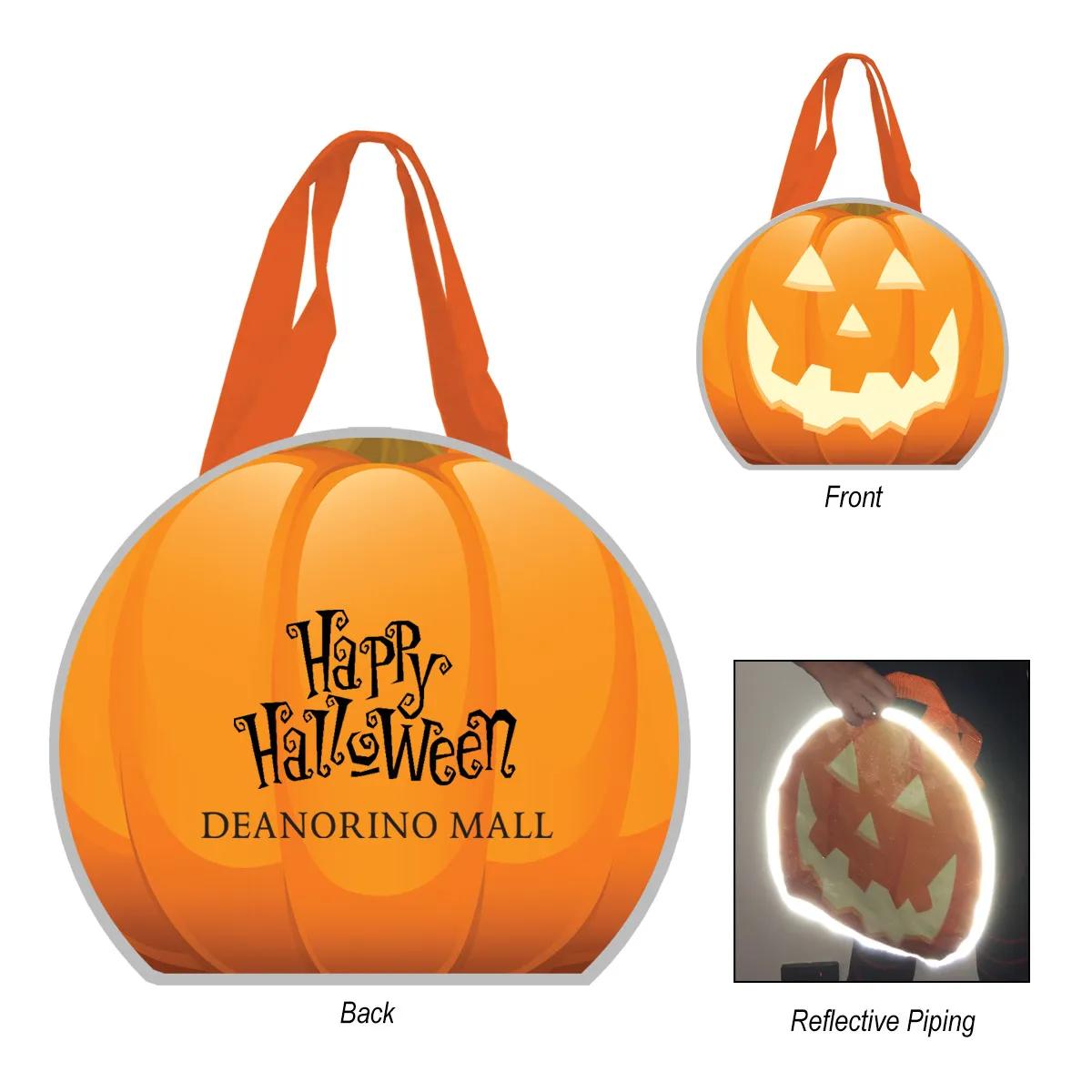 Reflective Halloween Pumpkin Tote Bag 1 of 1