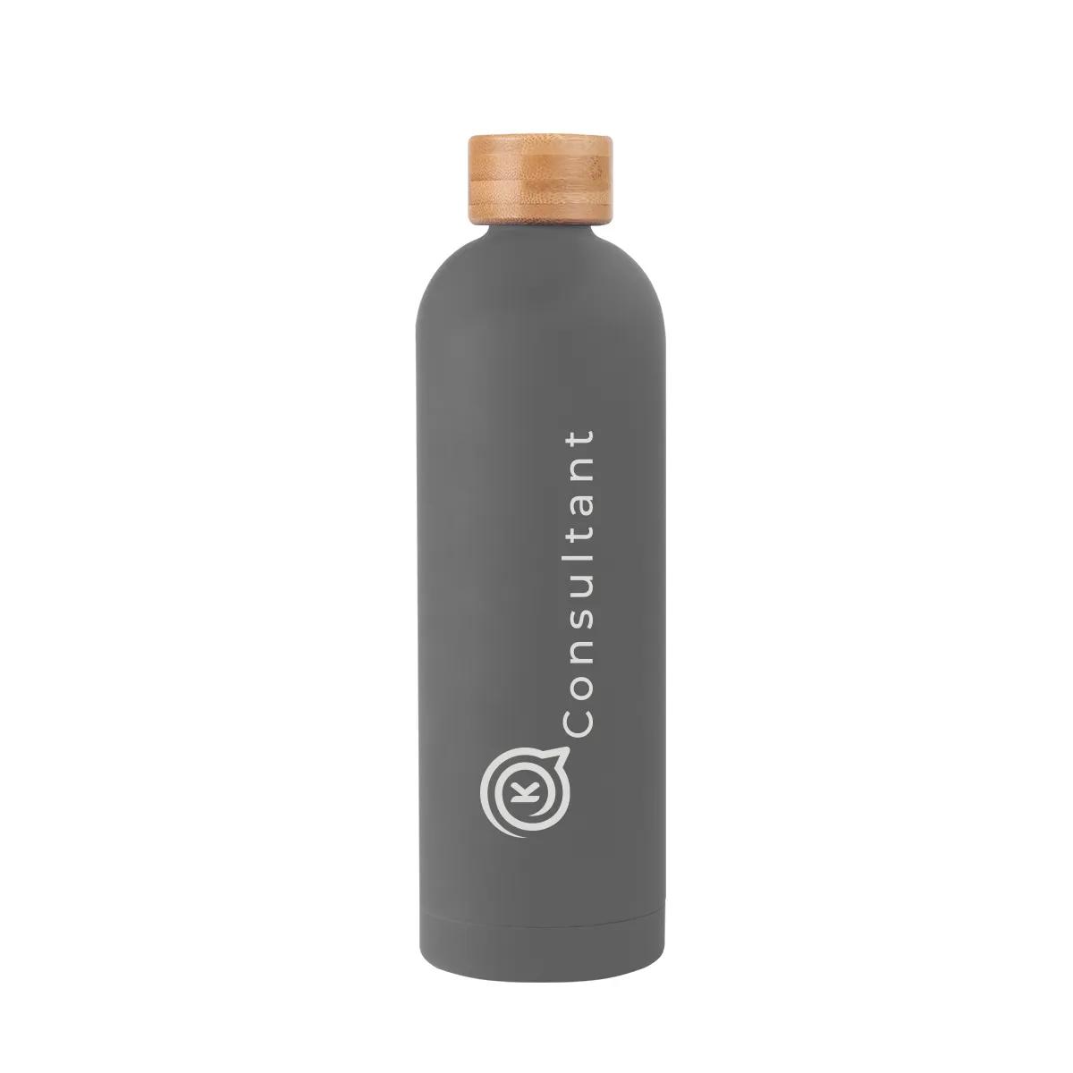 32 Oz. Viviane Stainless Steel Bottle With Bamboo Lid 3 of 5