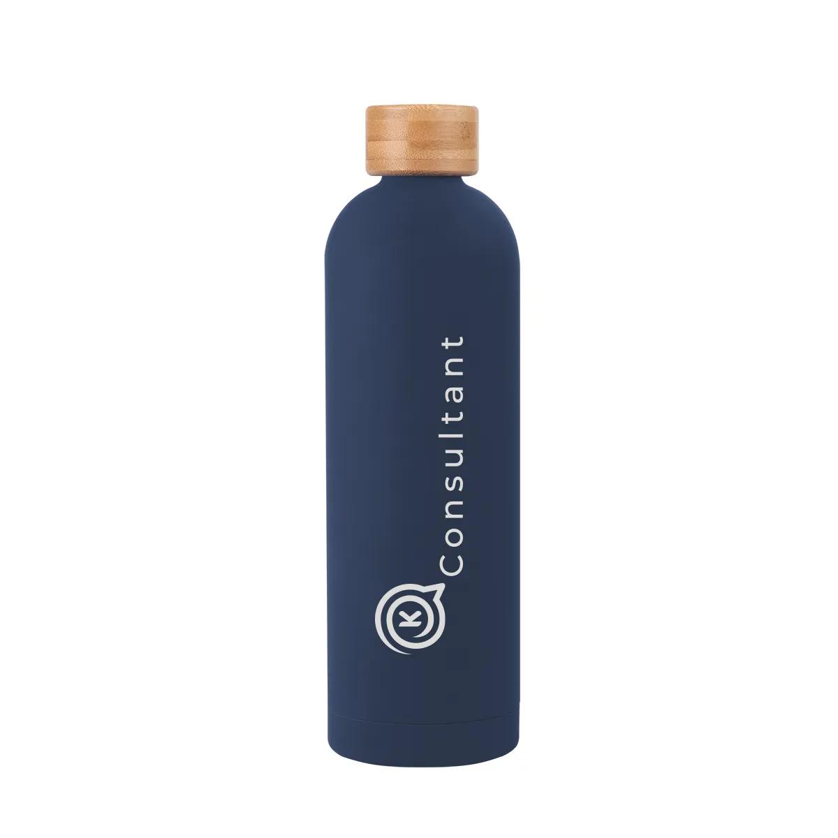 32 Oz. Viviane Stainless Steel Bottle With Bamboo Lid 4 of 5