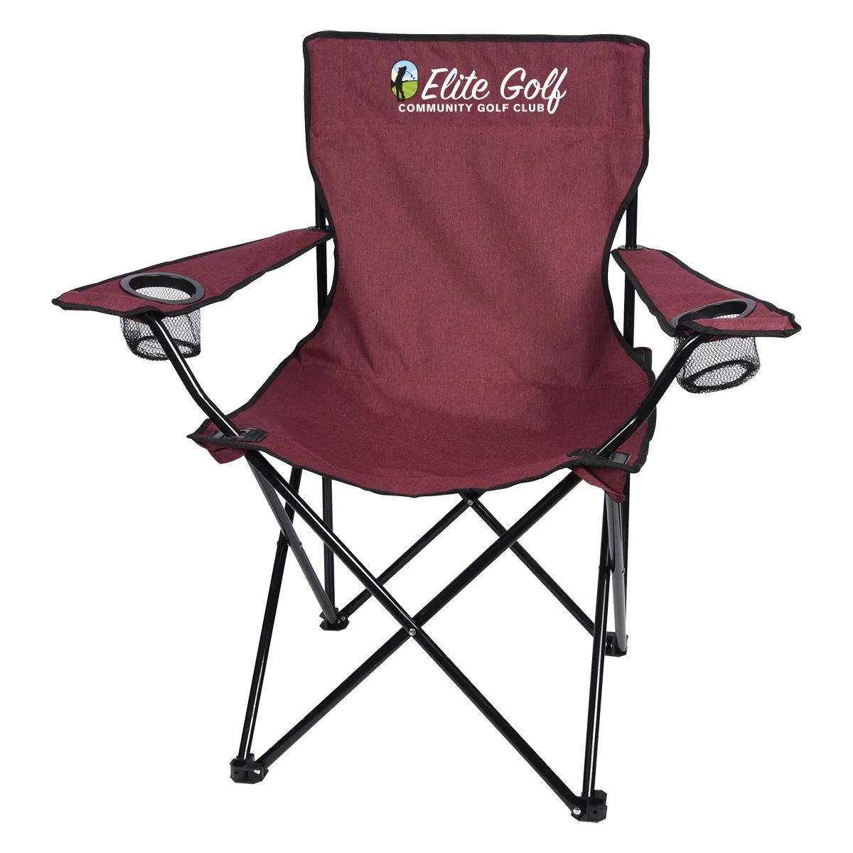 Heathered Folding Chair With Carrying Bag 4 of 6