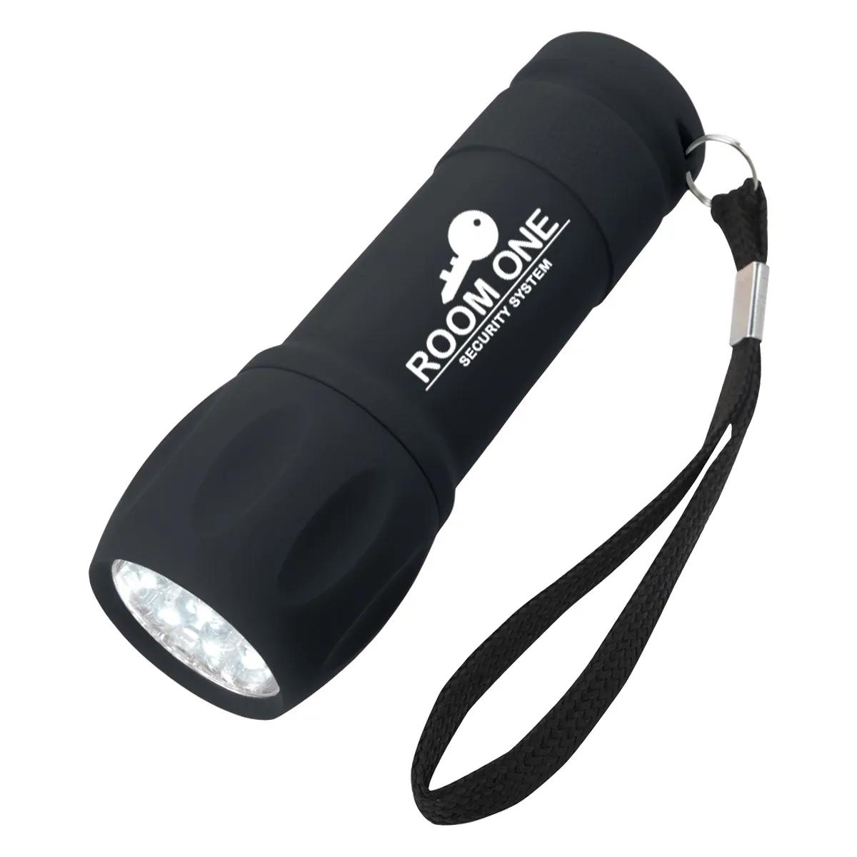 Rubberized Torch Light With Strap 1 of 6