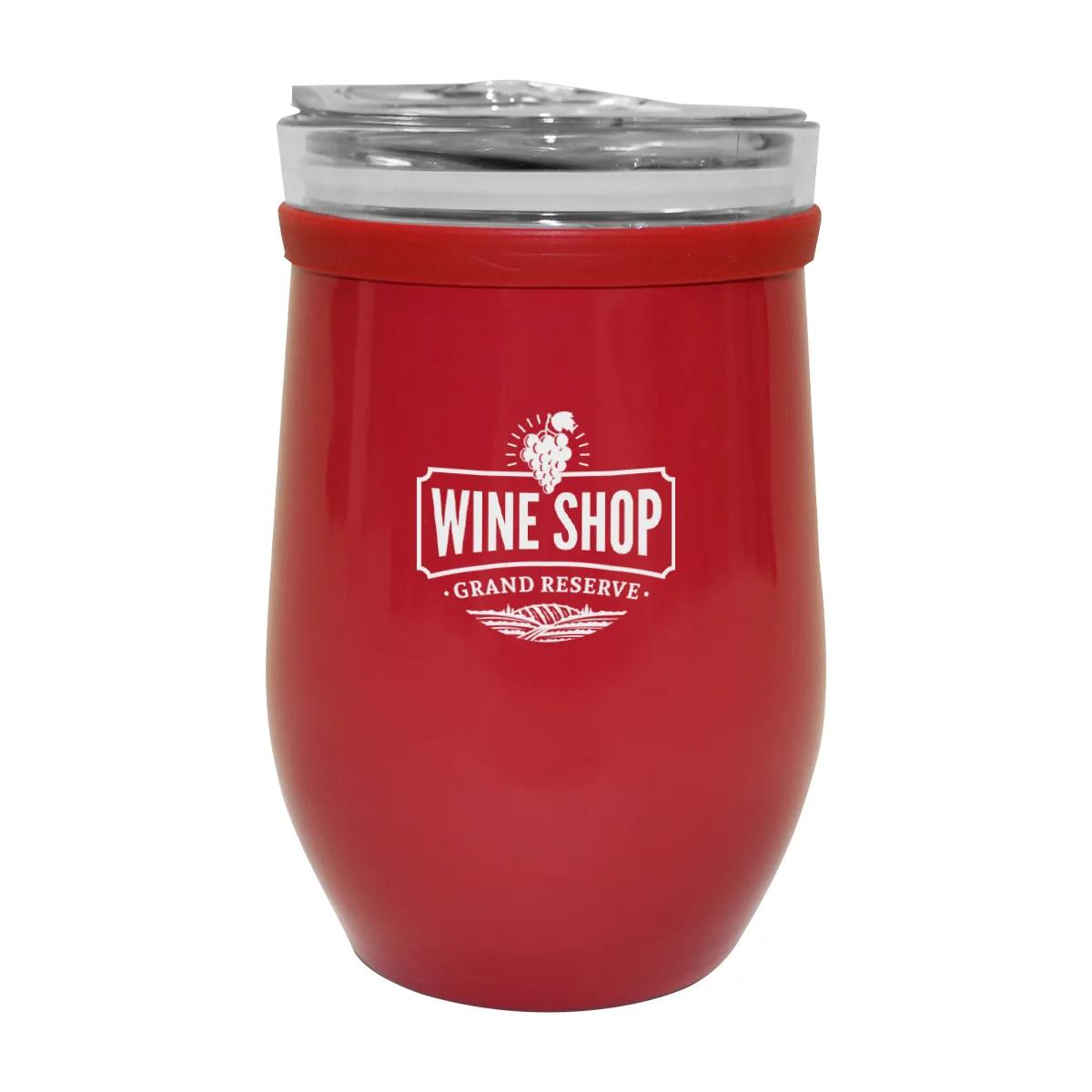 8 Oz. Glass And Stainless Steel Wine Tumbler 3 of 5