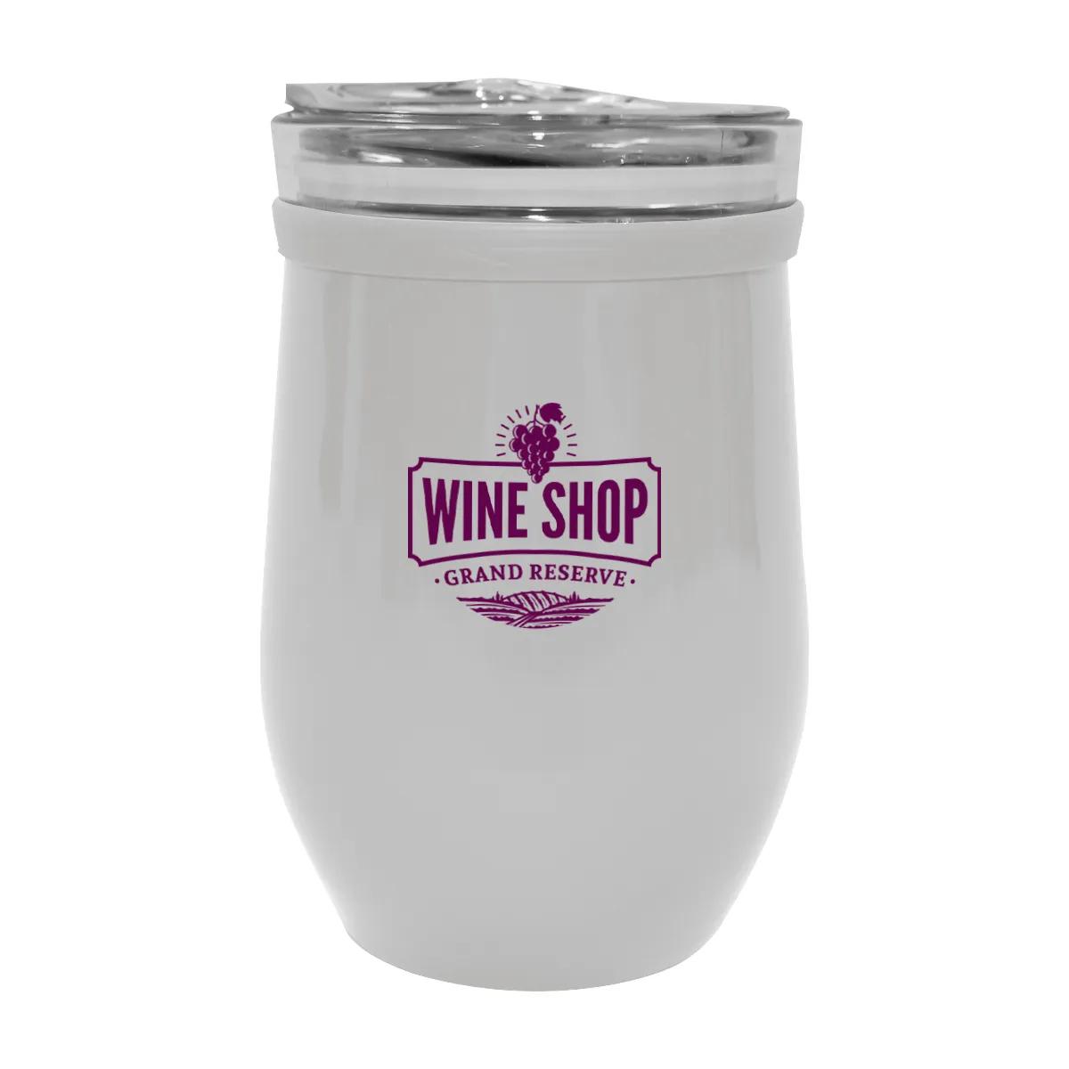 8 Oz. Glass And Stainless Steel Wine Tumbler 5 of 5
