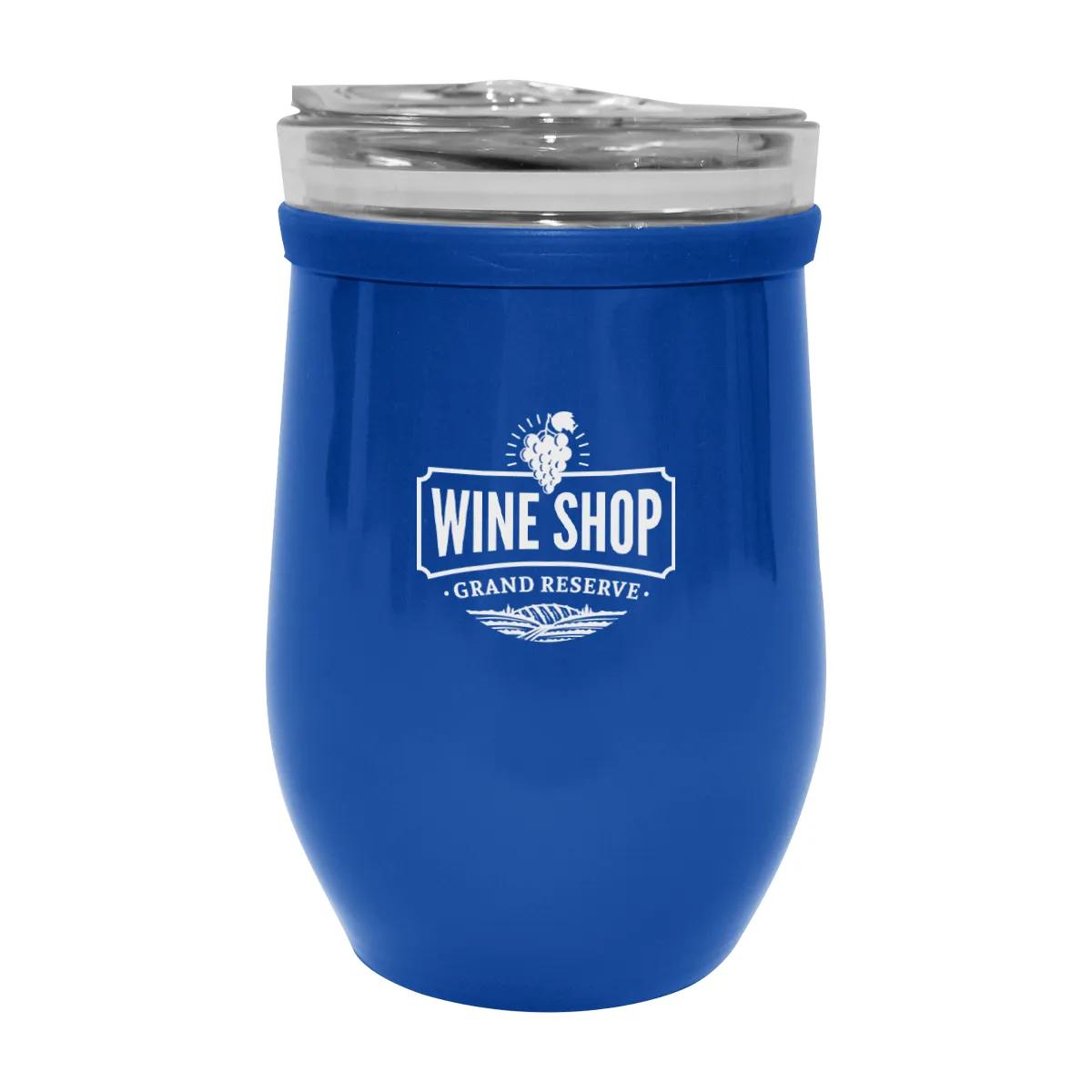 8 Oz. Glass And Stainless Steel Wine Tumbler 2 of 5