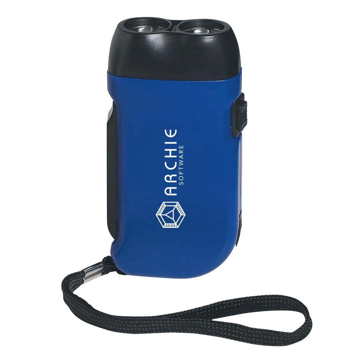 Hand Squeeze Flashlight With Wrist Strap 1 of 3