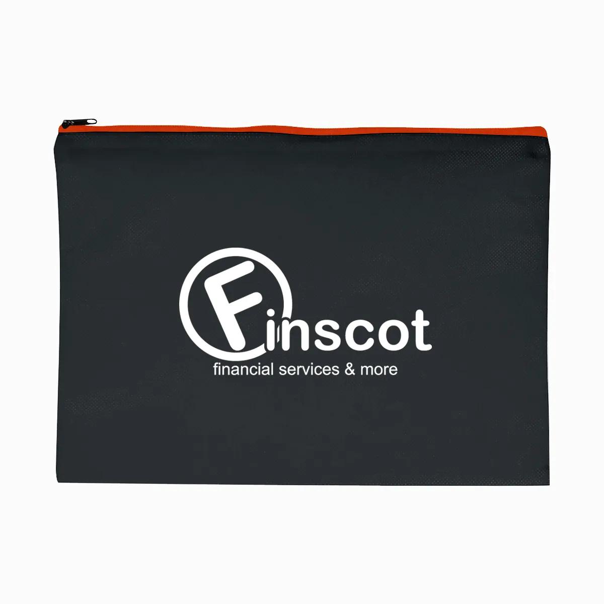 Non-Woven Document Sleeve With Zipper 4 of 4