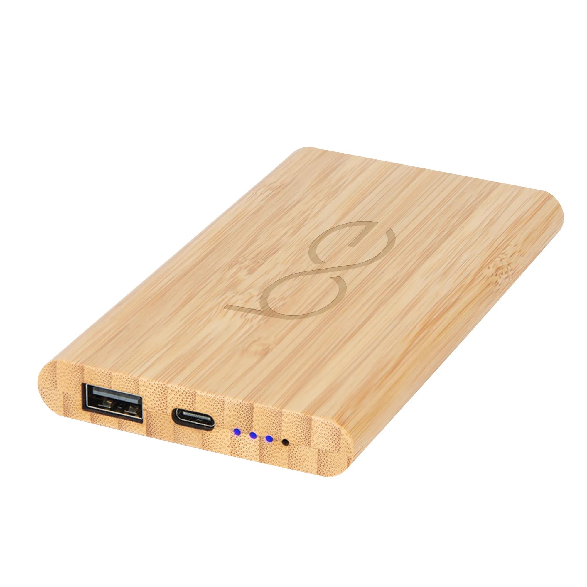 5,000 mAh Bamboo Type-C Power Bank