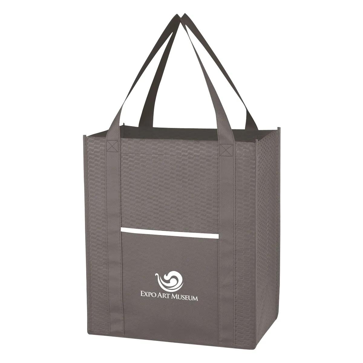 Non-Woven Wave Shopper Tote Bag 2 of 7