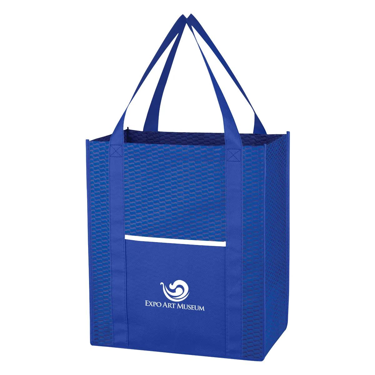 Non-Woven Wave Shopper Tote Bag 6 of 7