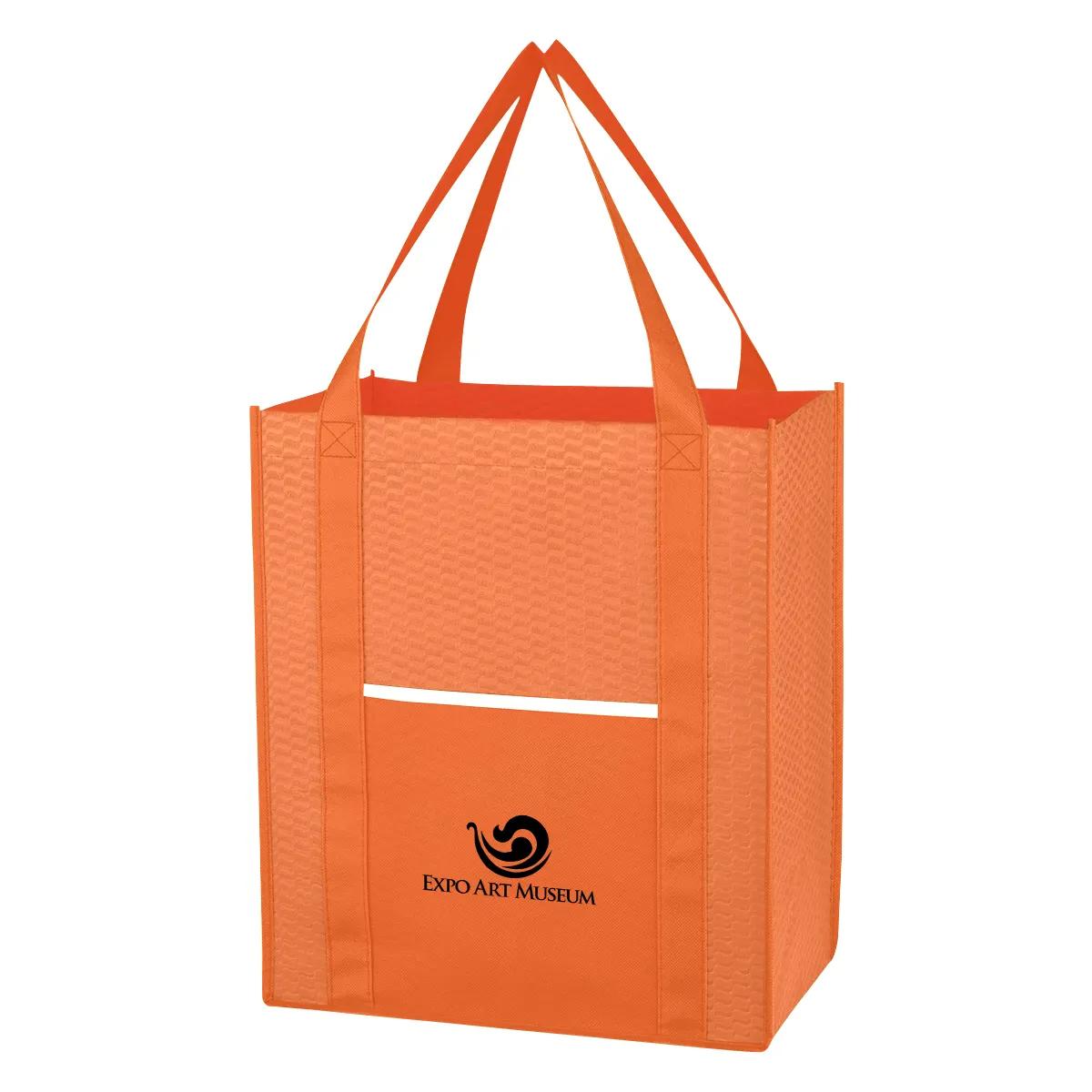 Non-Woven Wave Shopper Tote Bag 4 of 7